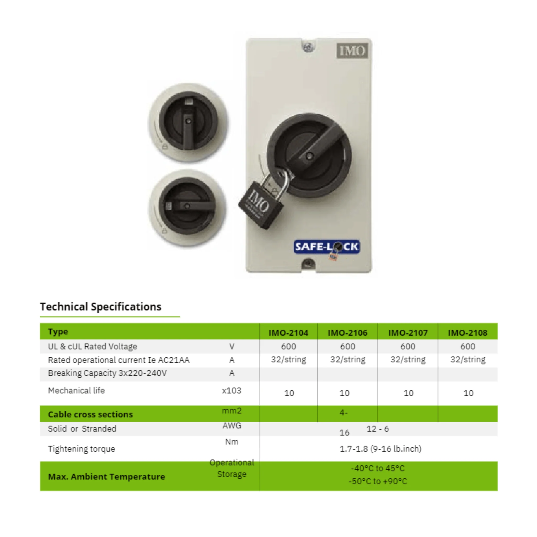 2 String - DC Disconnect | Enclosed IP66 | 32A/string | 600Vdc | 180x98x107 mm | UL60947 Approved - Image 4