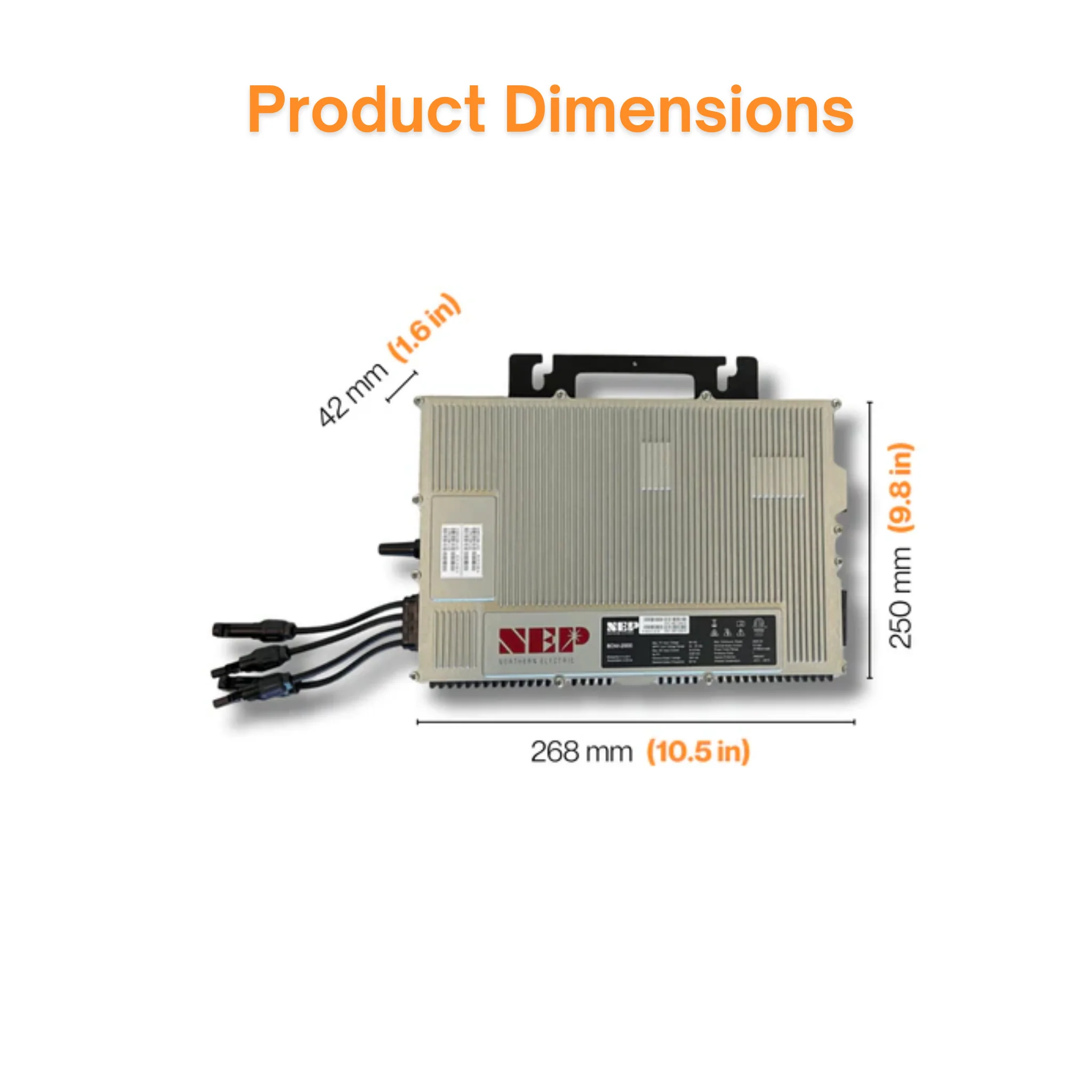 NEP 2000W Microinverters with 550W+ Tier-1 Class Bifacial Solar Panels | Complete Grid Tied Solar Power Kit - Image 6