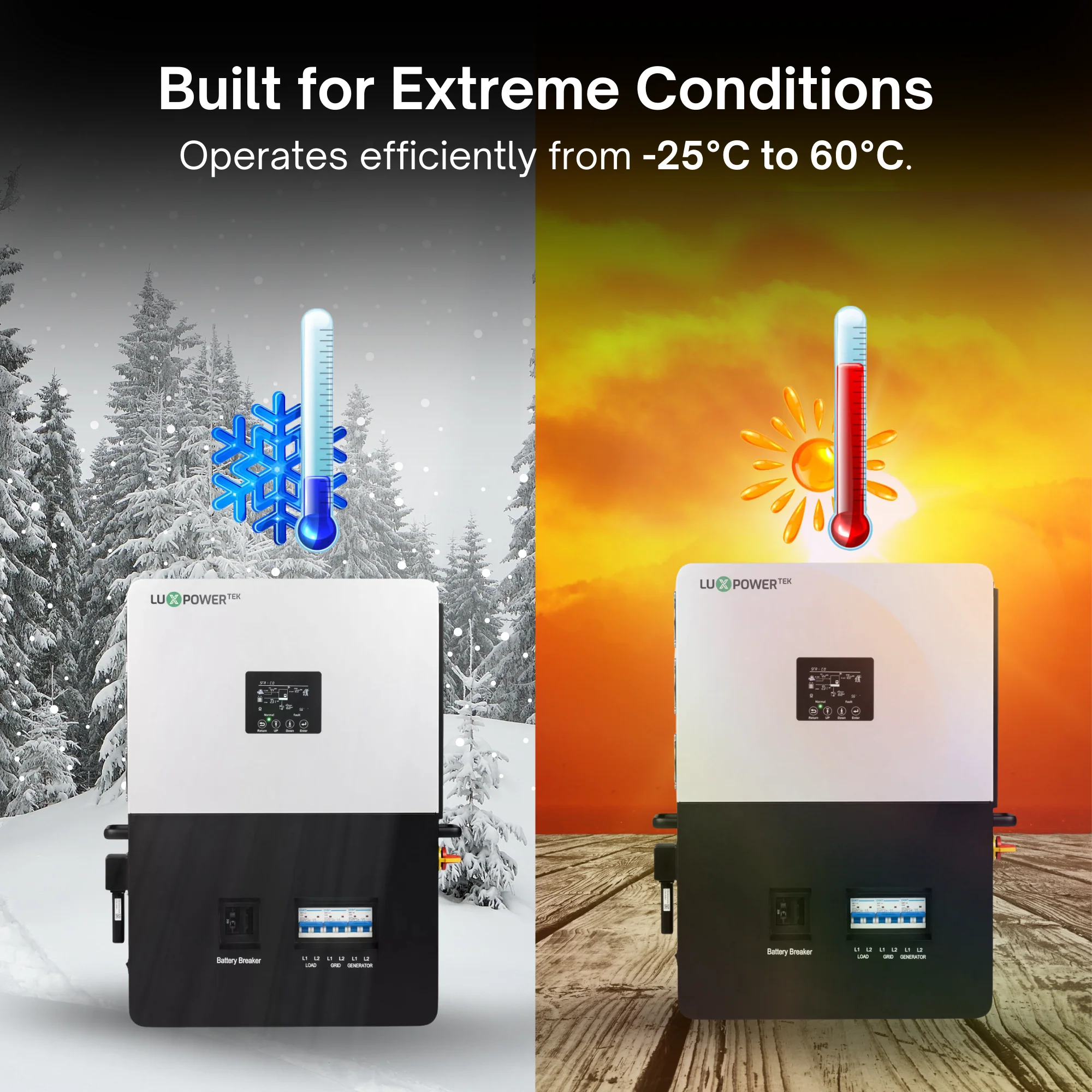 Luxpower LXP6K (SNA-US 6000) - Hybrid / Off-Grid Solar Inverter | 8000W PV Input | 6000W Output | SNA 6k Split Phase | UL & CSA Approved | 6000XP - Image 10