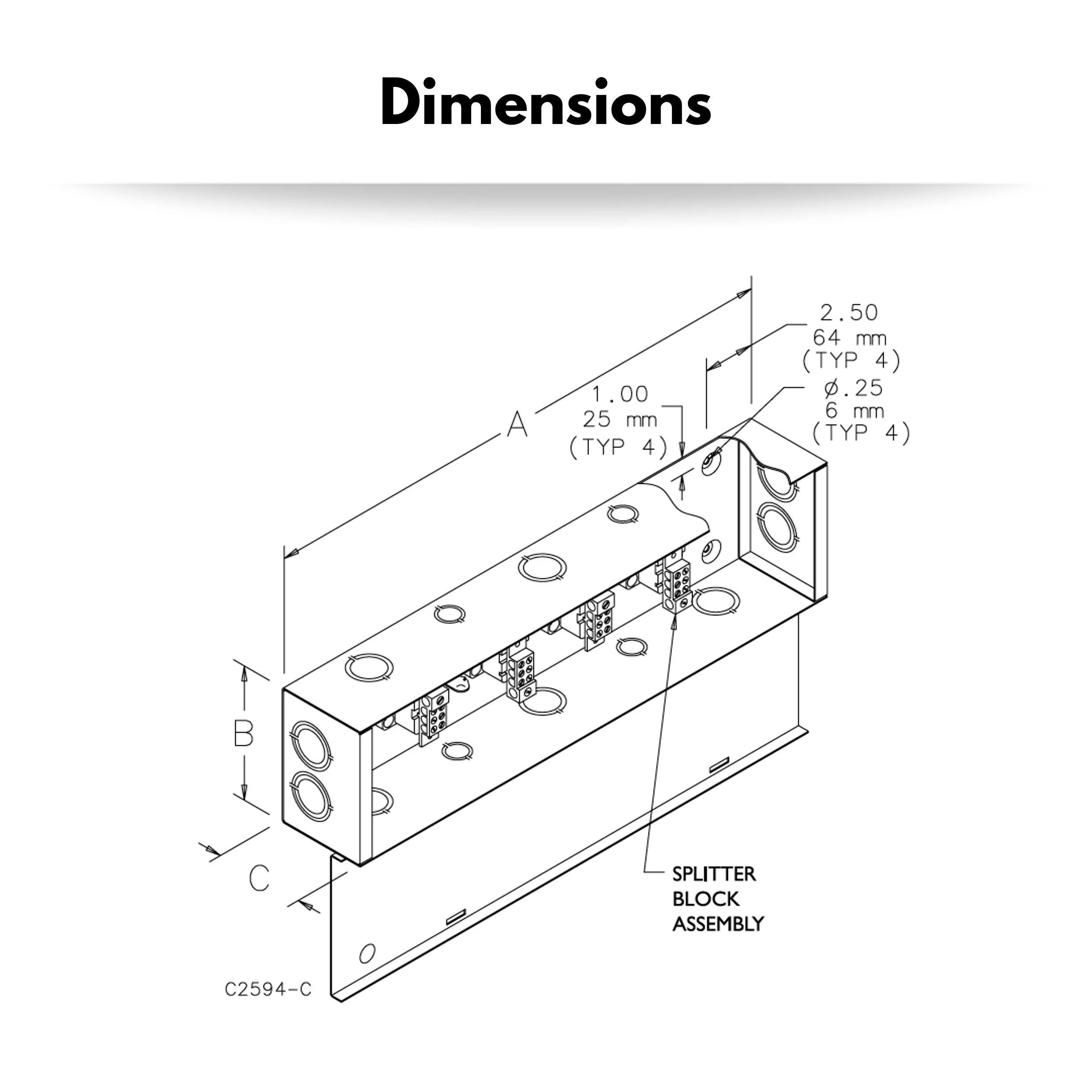 24in Solar Splitter Trough Type - Inverter To Battery Connection Organizer | Solar System Wire Trough Organizer - Image 2