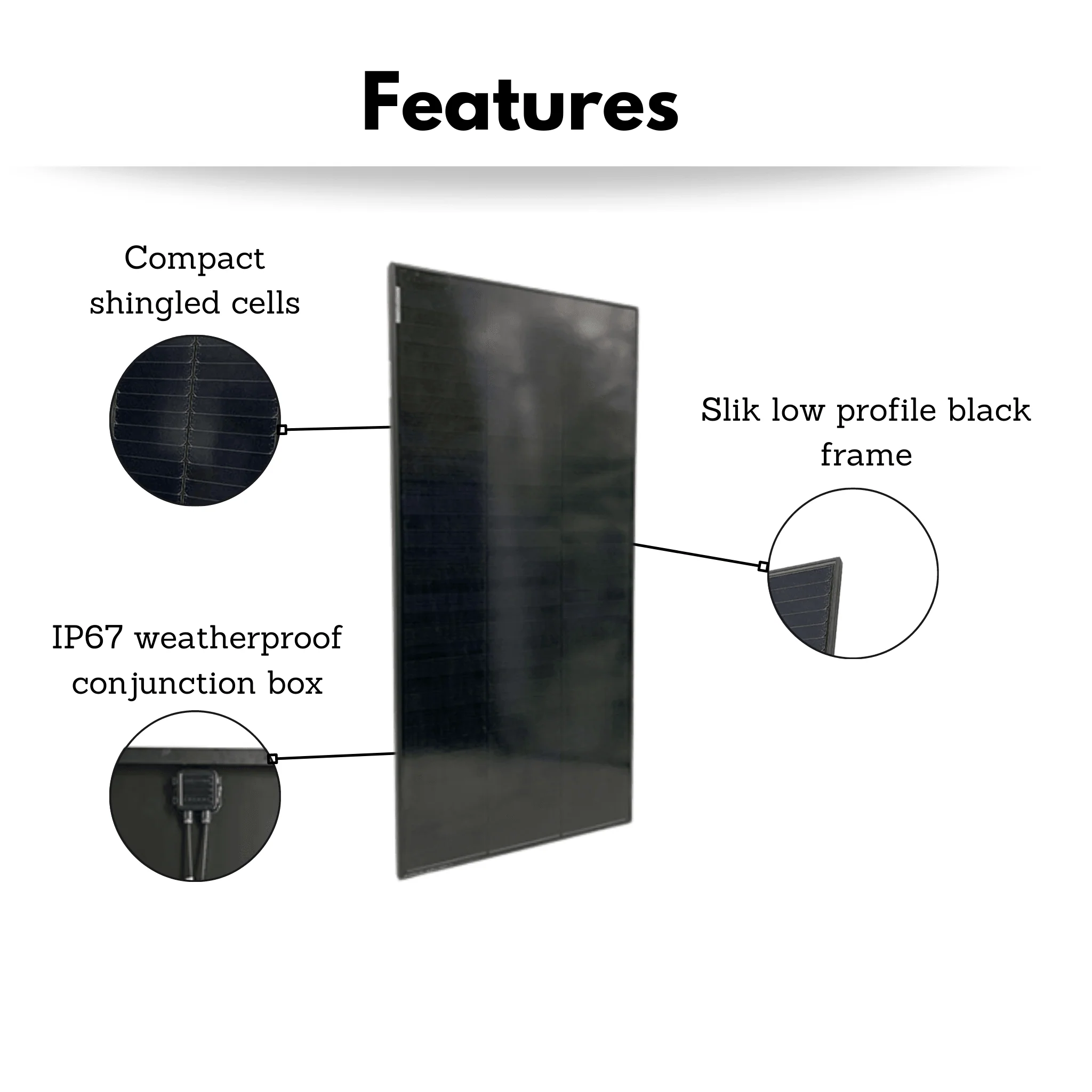 12v 100w Solar Panels - Extra Compact 110w Monocrystalline Shingled Solar Panels - Image 4