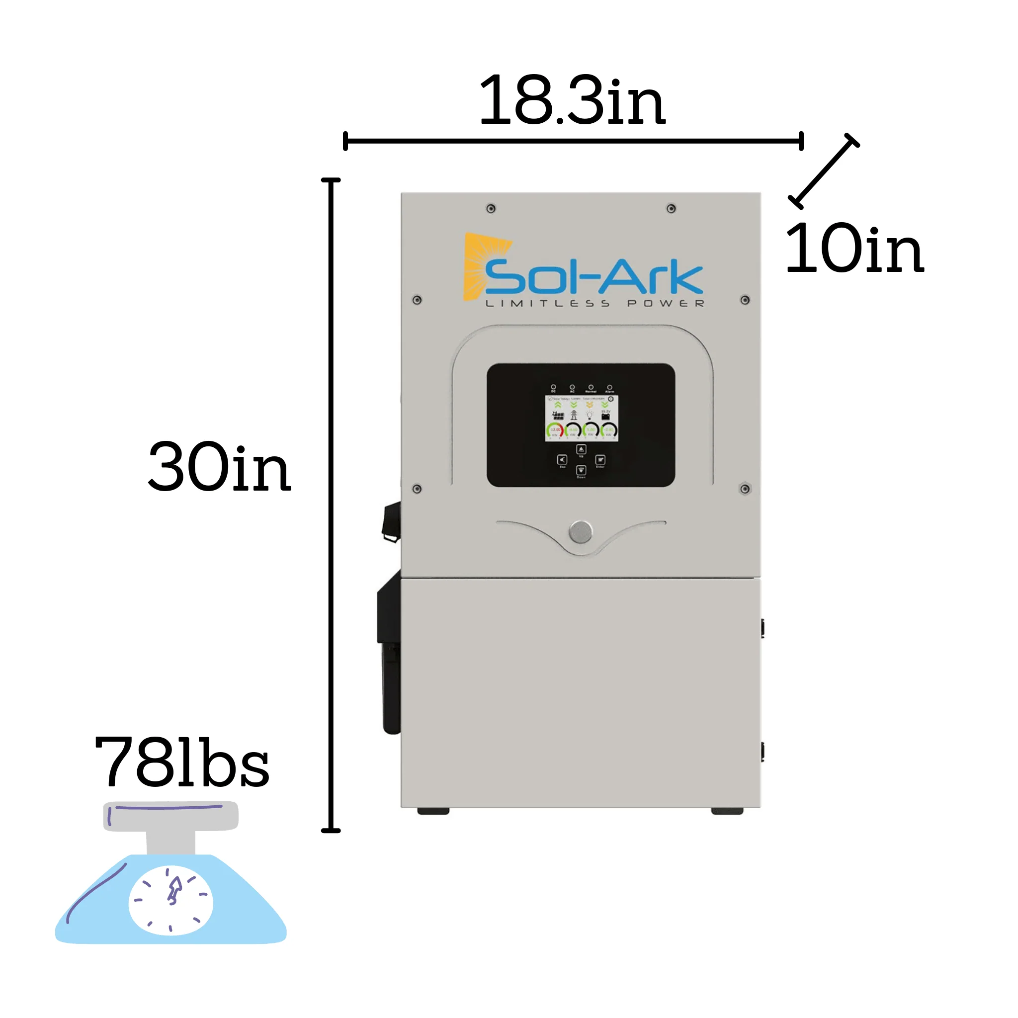 Sol-Ark 12K Hybrid Inverter -  All In One Inverter | W/ Max PV Of 13000w - Image 3