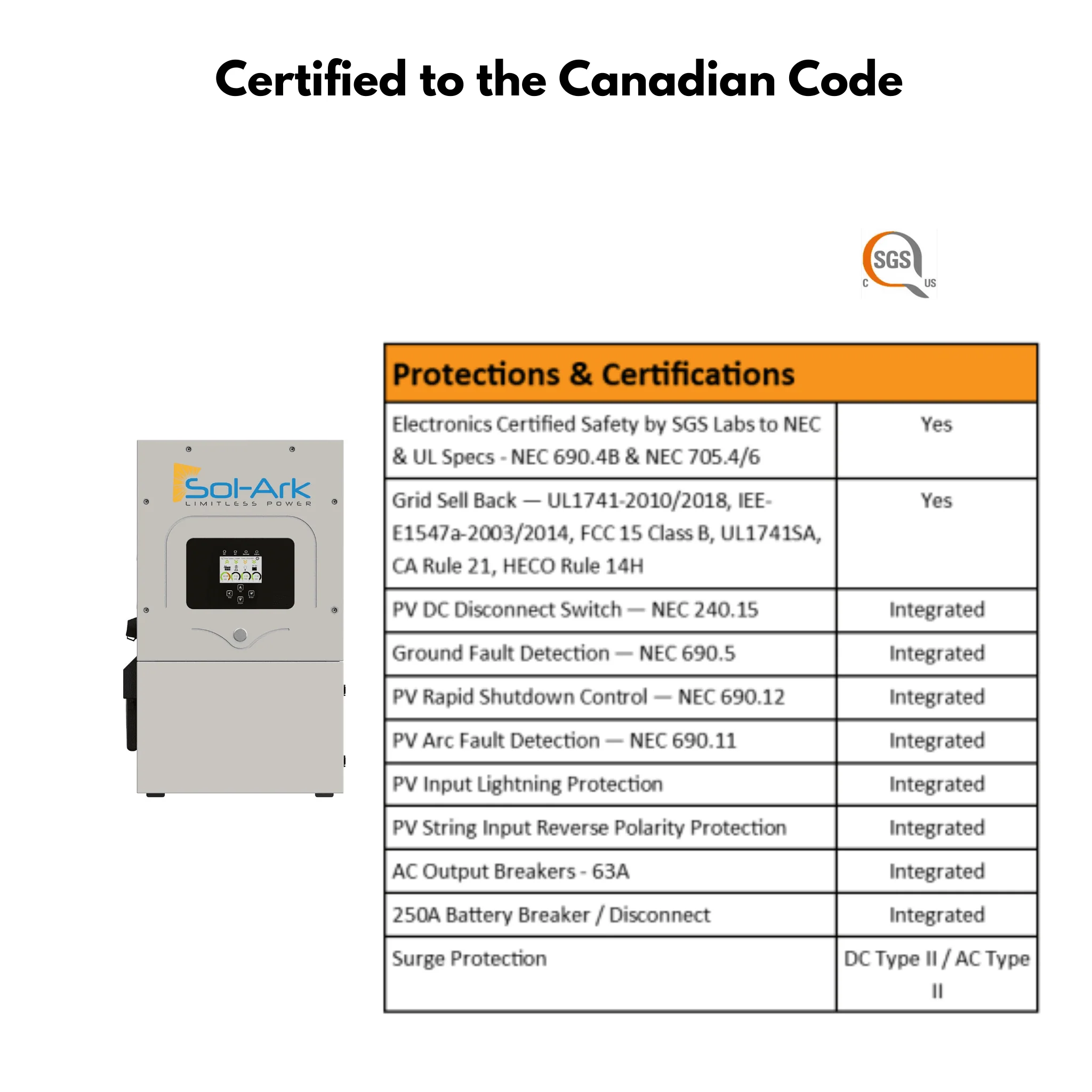 Sol-Ark 5K Hybrid - All In One Inverter With Max PV Of 6500w - Image 5