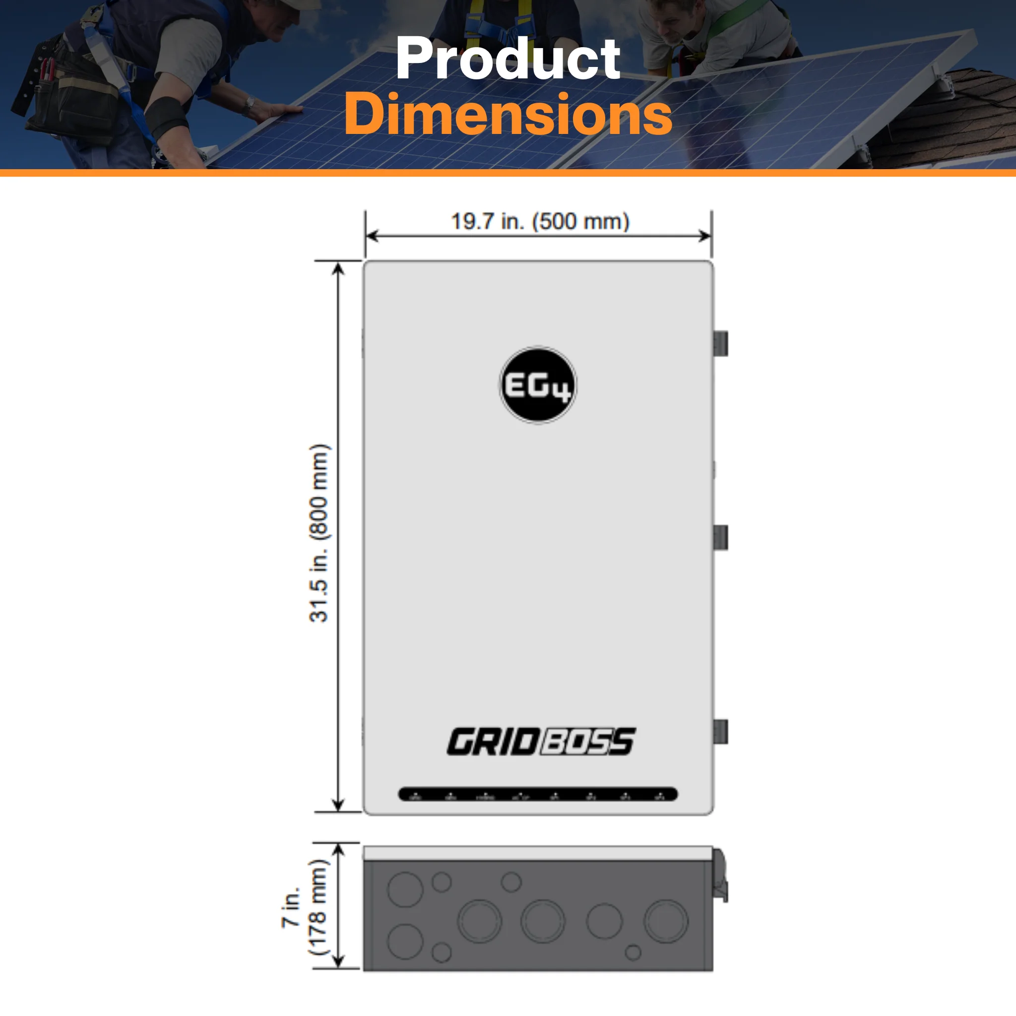 EG4® GridBOSS MID V2 - 200A Service Entrance | Four Configurable Ports | Smart Load & Power Shedding | Configurable Breakers | UL 1741 Certified - Image 2