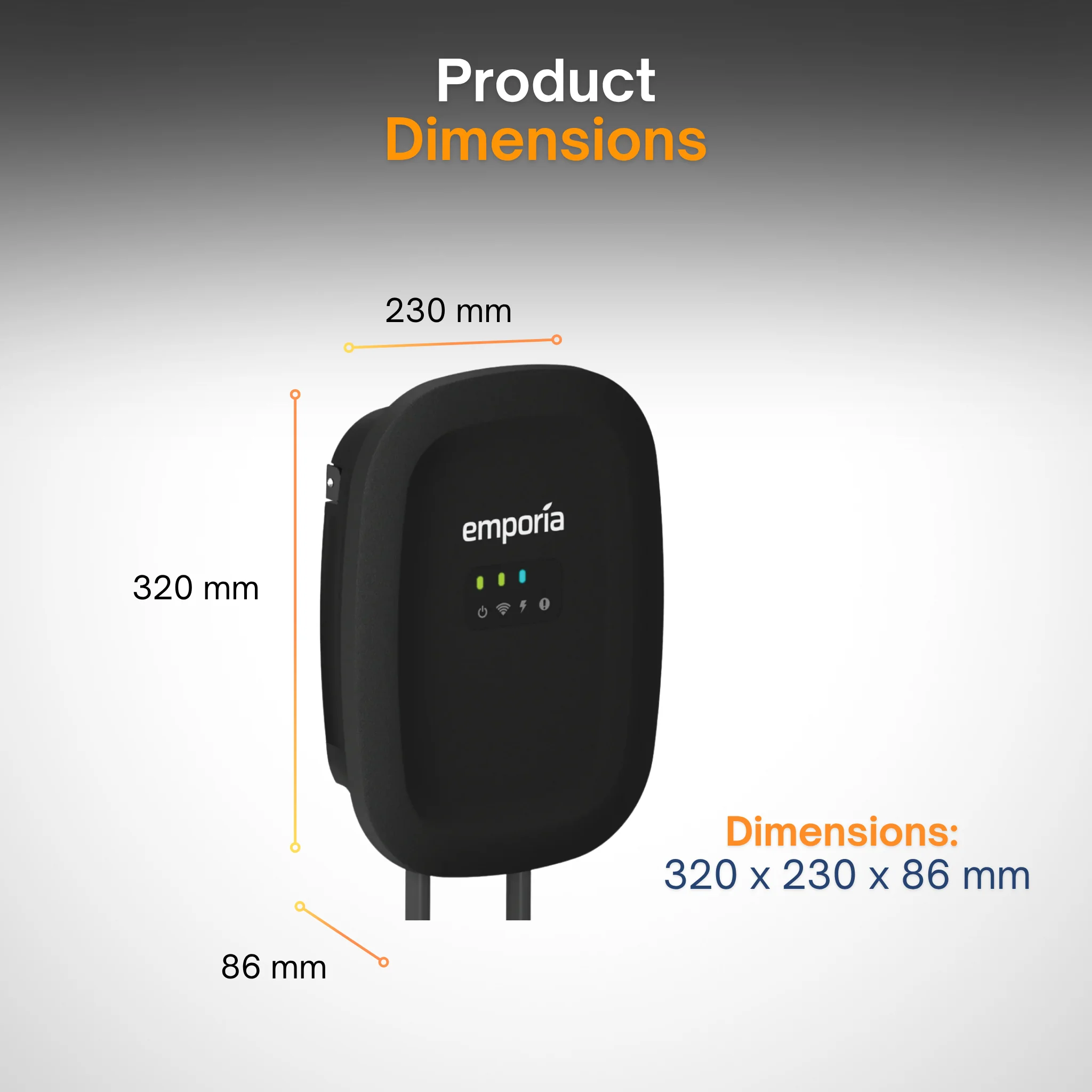 Emporia Classic Level 2 EV Charger – Fast Home EV Charging Station | 240V Smart EV Charger | Indoor/Outdoor | NEMA 14-50 / Hardwired | J1772 & Tesla Compatible | 40-48A - Image 5
