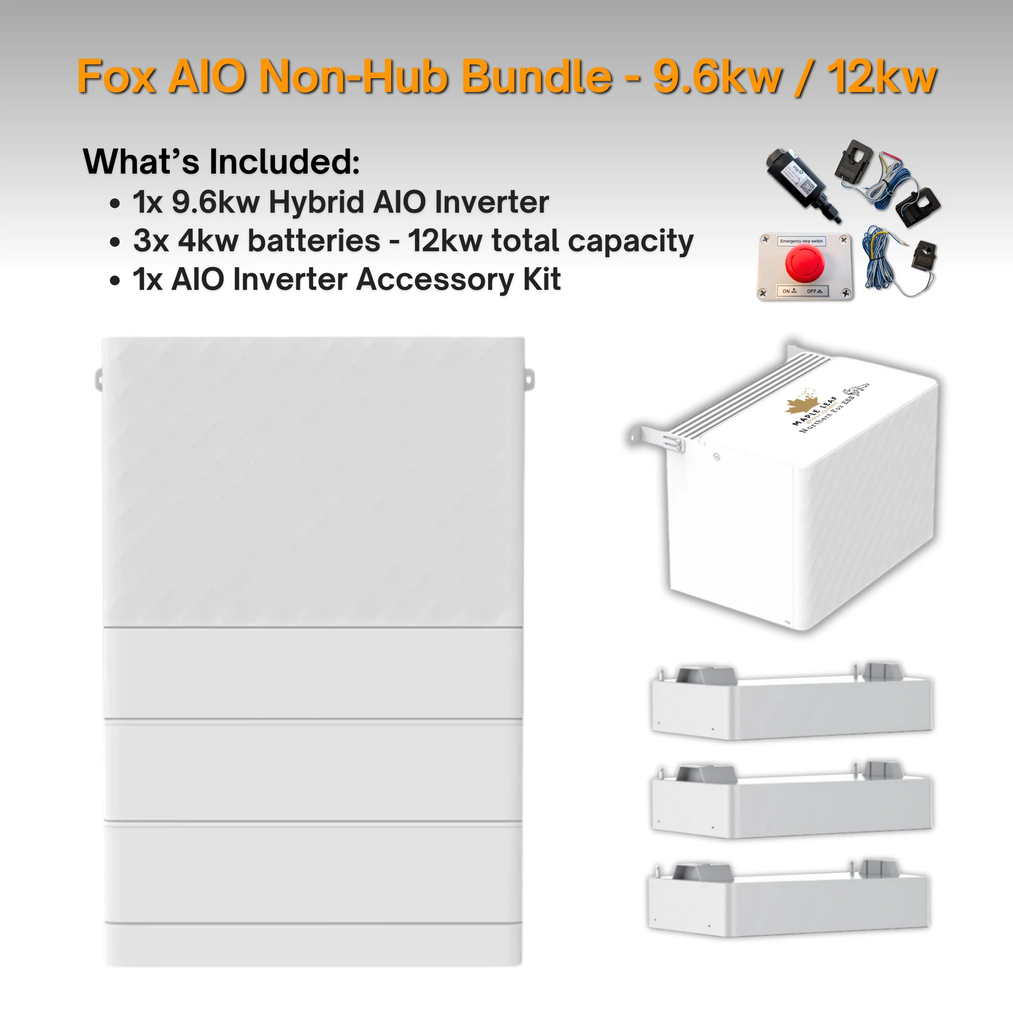 Maple Leaf Northern Fox AIO FLEX Hybrid Solar Inverter & Modular Battery Kits | 9.6kW or 11.4kW Inverter | 8kW to 28kW Expandable Energy Storage System | Optional Fox ESS Hub G2 Smart Energy Management - Image 20