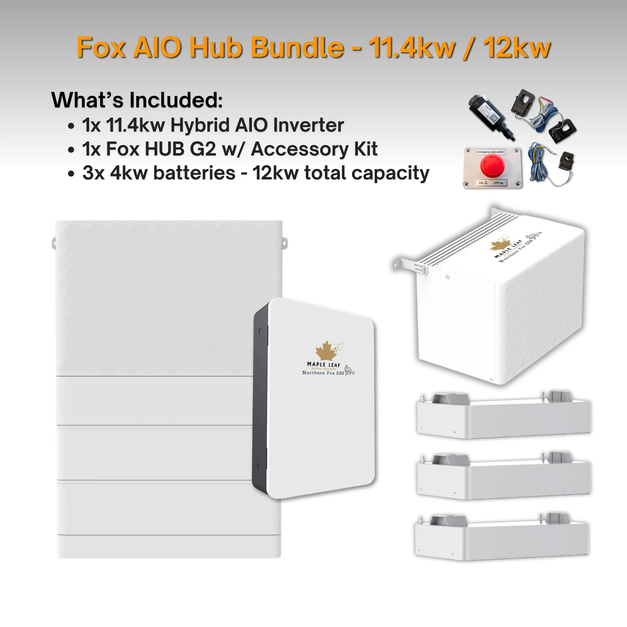 Maple Leaf Northern Fox AIO FLEX Hybrid Solar Inverter & Modular Battery Kits | 9.6kW or 11.4kW Inverter | 8kW to 28kW Expandable Energy Storage System | Optional Fox ESS Hub G2 Smart Energy Management - Image 38