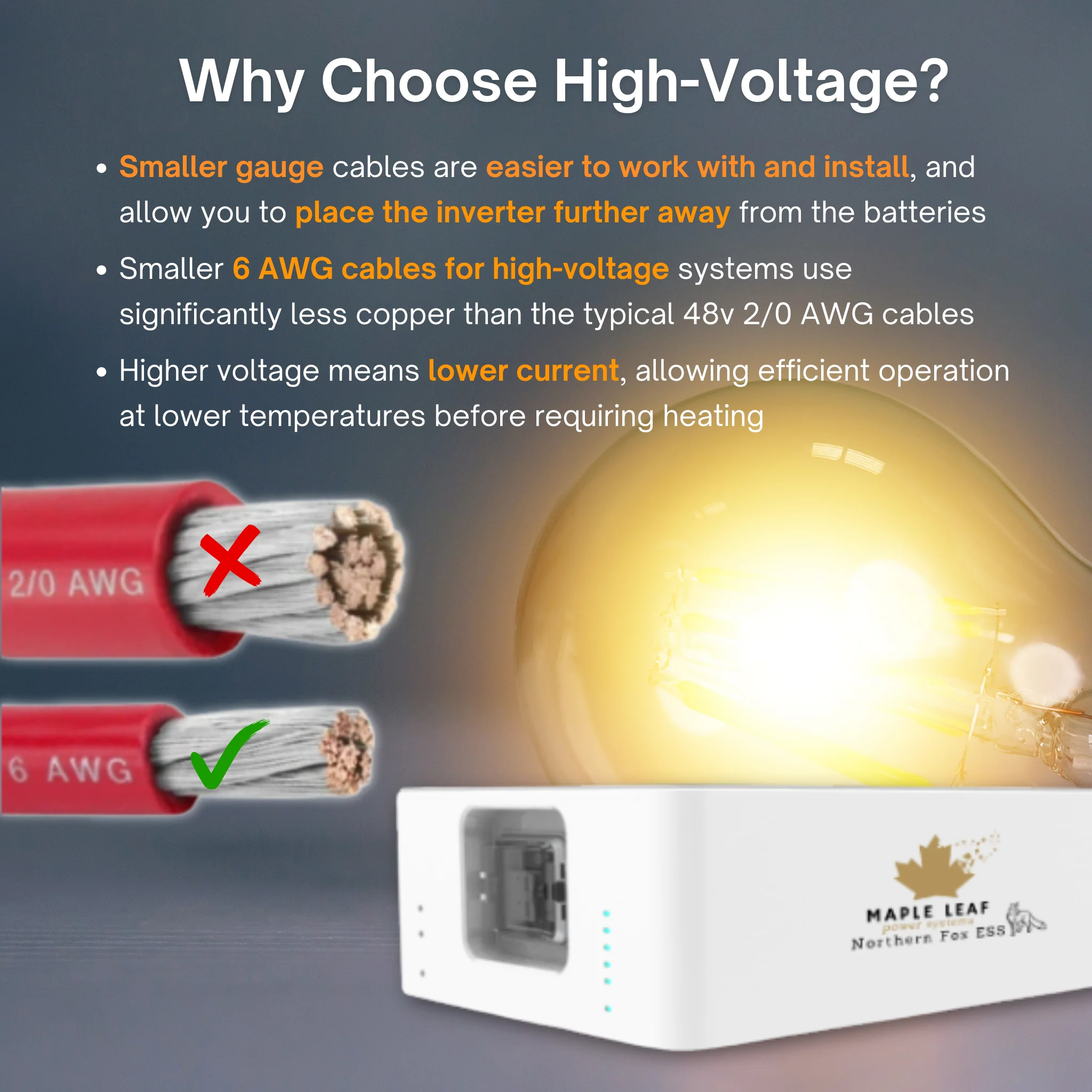 Maple Leaf Northern Fox ECM4000 Master Battery Module | IP65 Outdoor Rated | 90% DoD | LiFePO4 | UL9540 Certified - Image 3