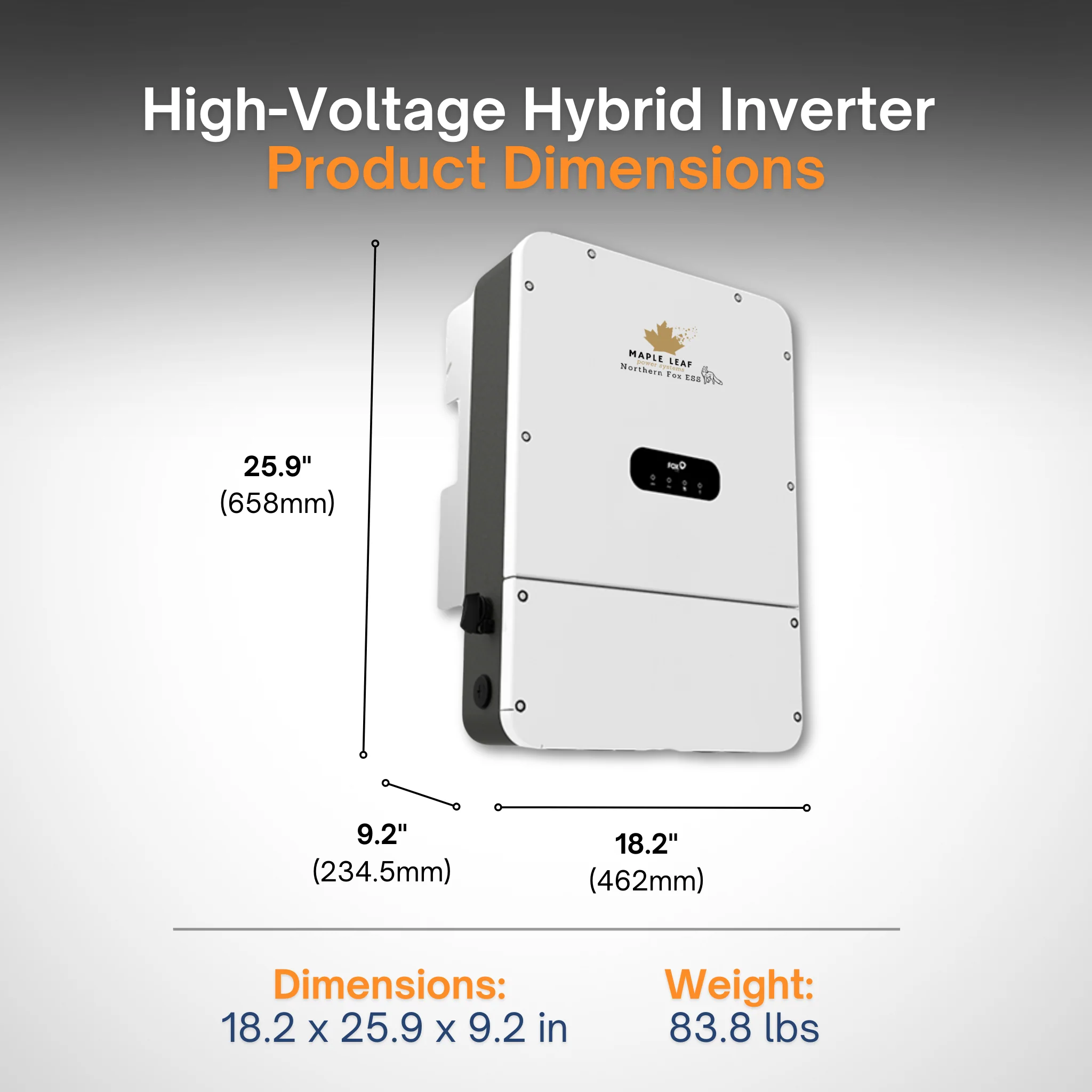 Maple Leaf Northern Fox FLEX Hybrid Solar Inverter & Modular Battery Kits | 9.6kW or 11.4kW Inverter | 8kW to 28kW Expandable Energy Storage System | Optional Fox ESS Hub G2 Smart Energy Management - Image 14