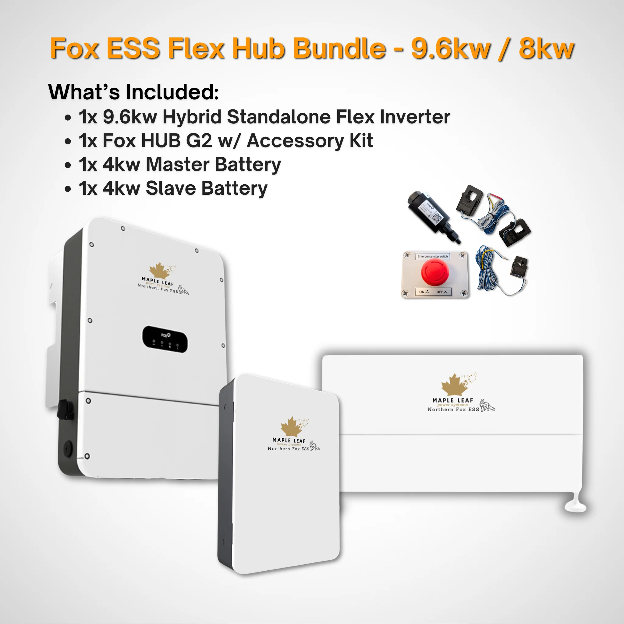 Maple Leaf Northern Fox FLEX Hybrid Solar Inverter & Modular Battery Kits | 9.6kW or 11.4kW Inverter | 8kW to 28kW Expandable Energy Storage System | Optional Fox ESS Hub G2 Smart Energy Management - Image 24