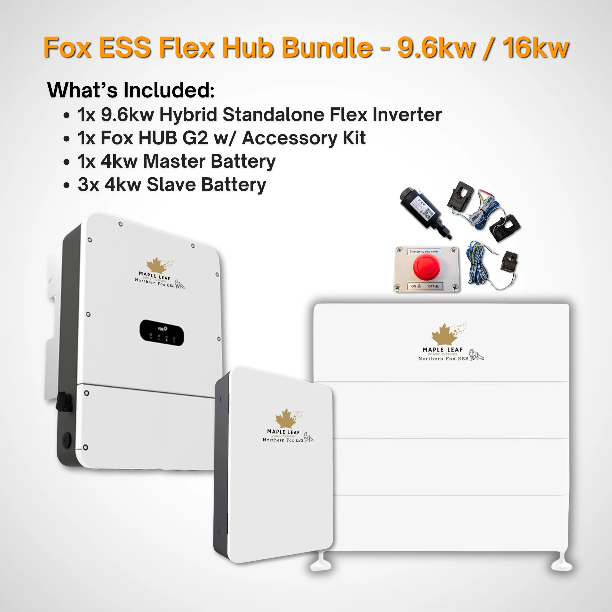 Maple Leaf Northern Fox FLEX Hybrid Solar Inverter & Modular Battery Kits | 9.6kW or 11.4kW Inverter | 8kW to 28kW Expandable Energy Storage System | Optional Fox ESS Hub G2 Smart Energy Management - Image 26