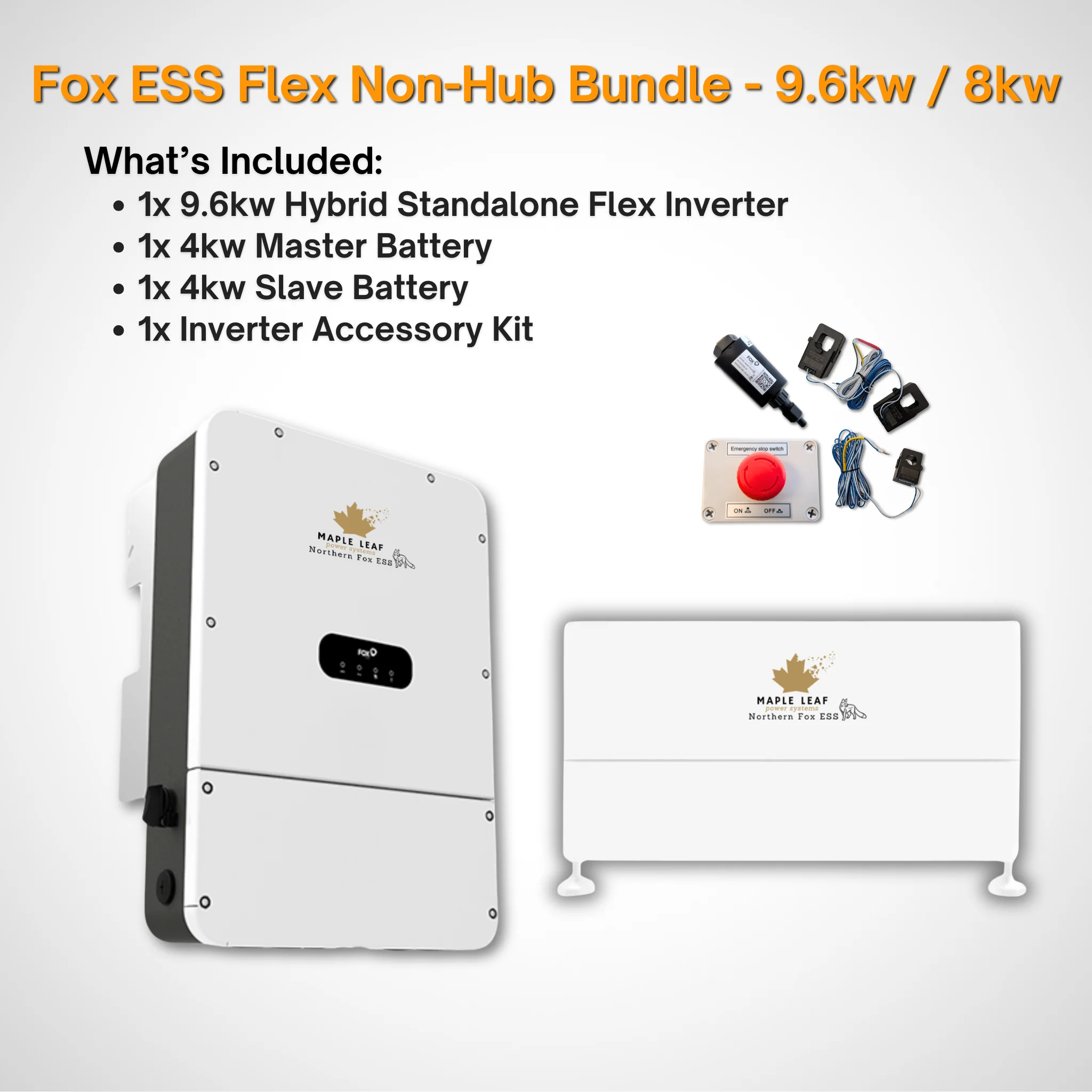 Maple Leaf Northern Fox FLEX Hybrid Solar Inverter & Modular Battery Kits | 9.6kW or 11.4kW Inverter | 8kW to 28kW Expandable Energy Storage System | Optional Fox ESS Hub G2 Smart Energy Management - Image 30