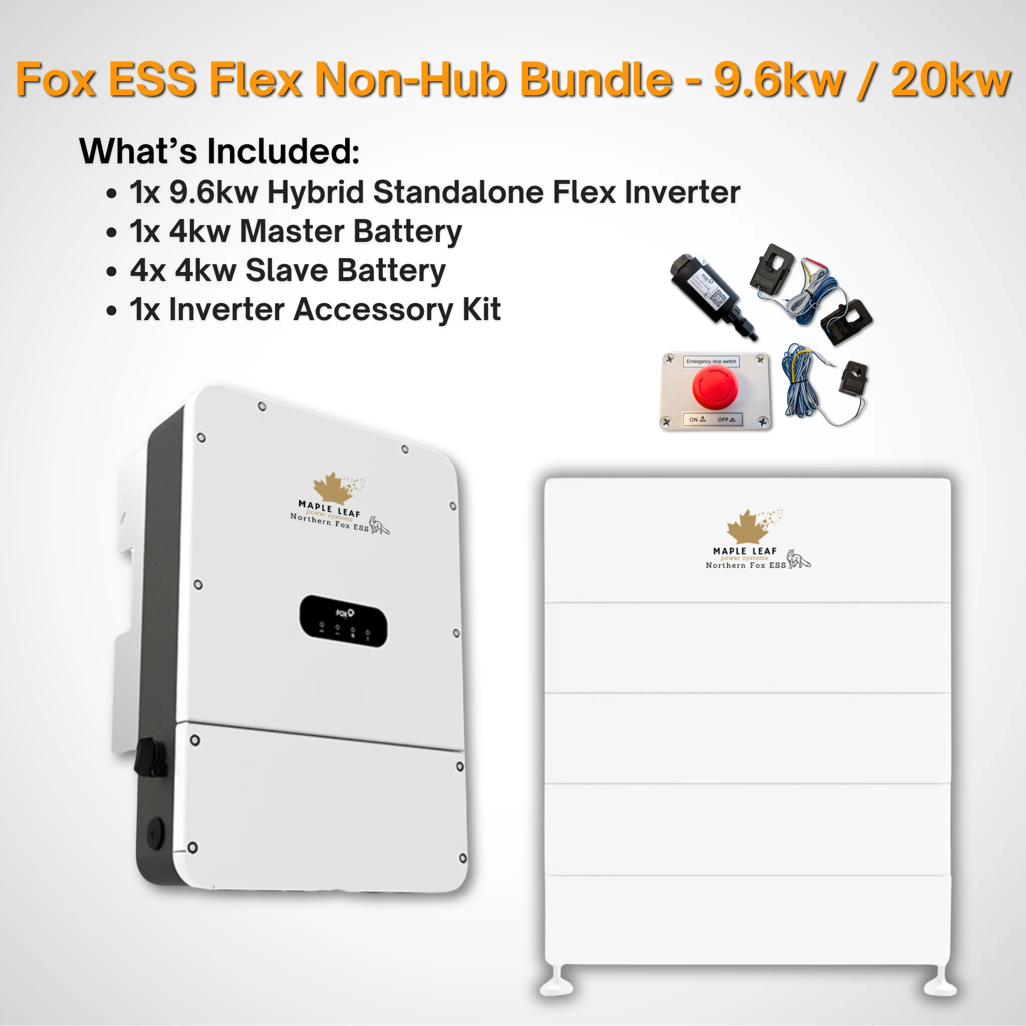 Maple Leaf Northern Fox FLEX Hybrid Solar Inverter & Modular Battery Kits | 9.6kW or 11.4kW Inverter | 8kW to 28kW Expandable Energy Storage System | Optional Fox ESS Hub G2 Smart Energy Management - Image 33