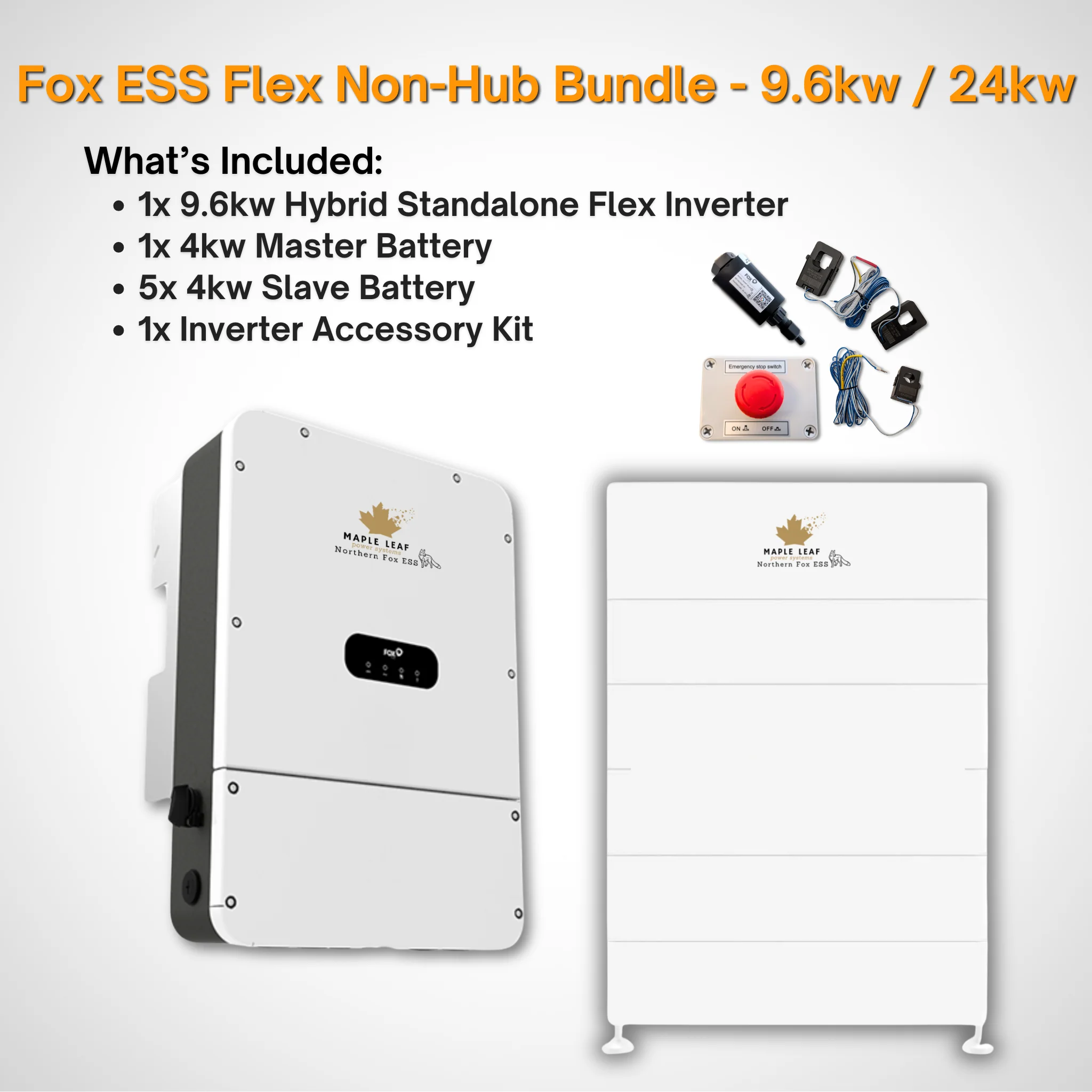 Maple Leaf Northern Fox FLEX Hybrid Solar Inverter & Modular Battery Kits | 9.6kW or 11.4kW Inverter | 8kW to 28kW Expandable Energy Storage System | Optional Fox ESS Hub G2 Smart Energy Management - Image 34