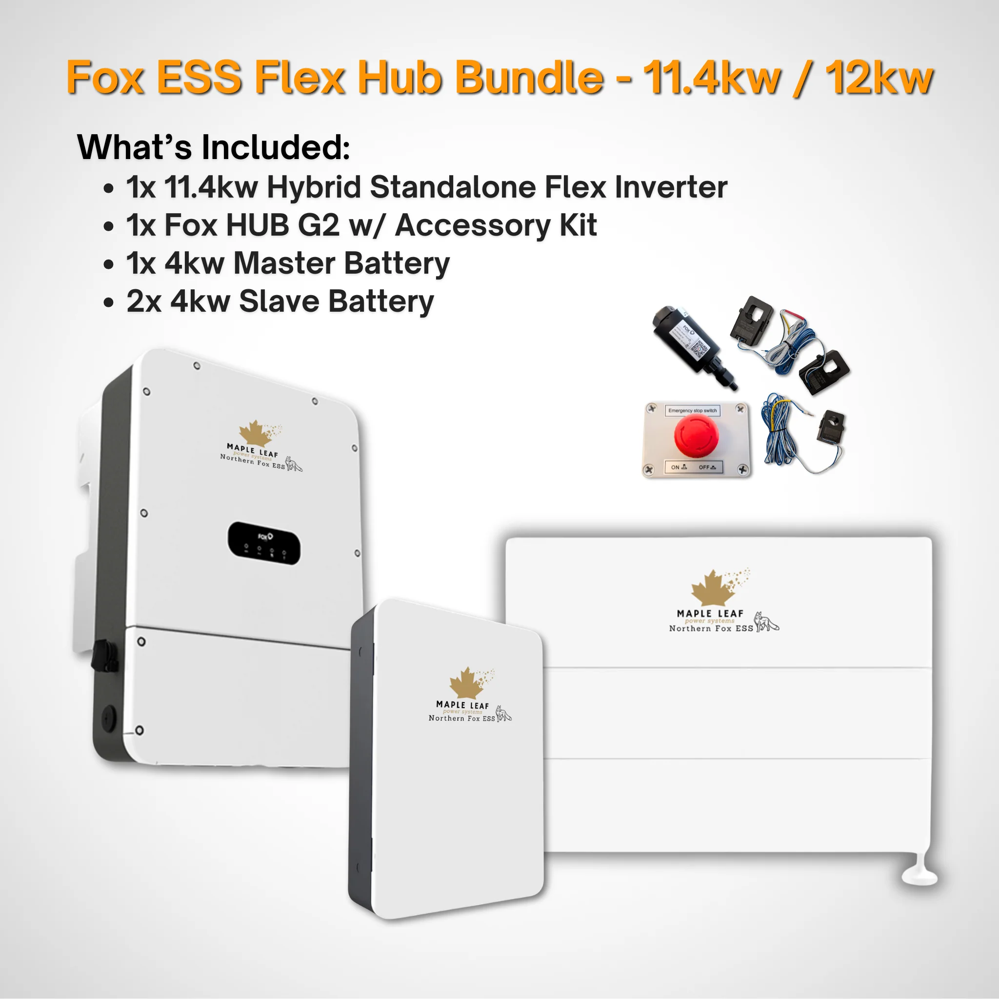 Maple Leaf Northern Fox FLEX Hybrid Solar Inverter & Modular Battery Kits | 9.6kW or 11.4kW Inverter | 8kW to 28kW Expandable Energy Storage System | Optional Fox ESS Hub G2 Smart Energy Management - Image 37