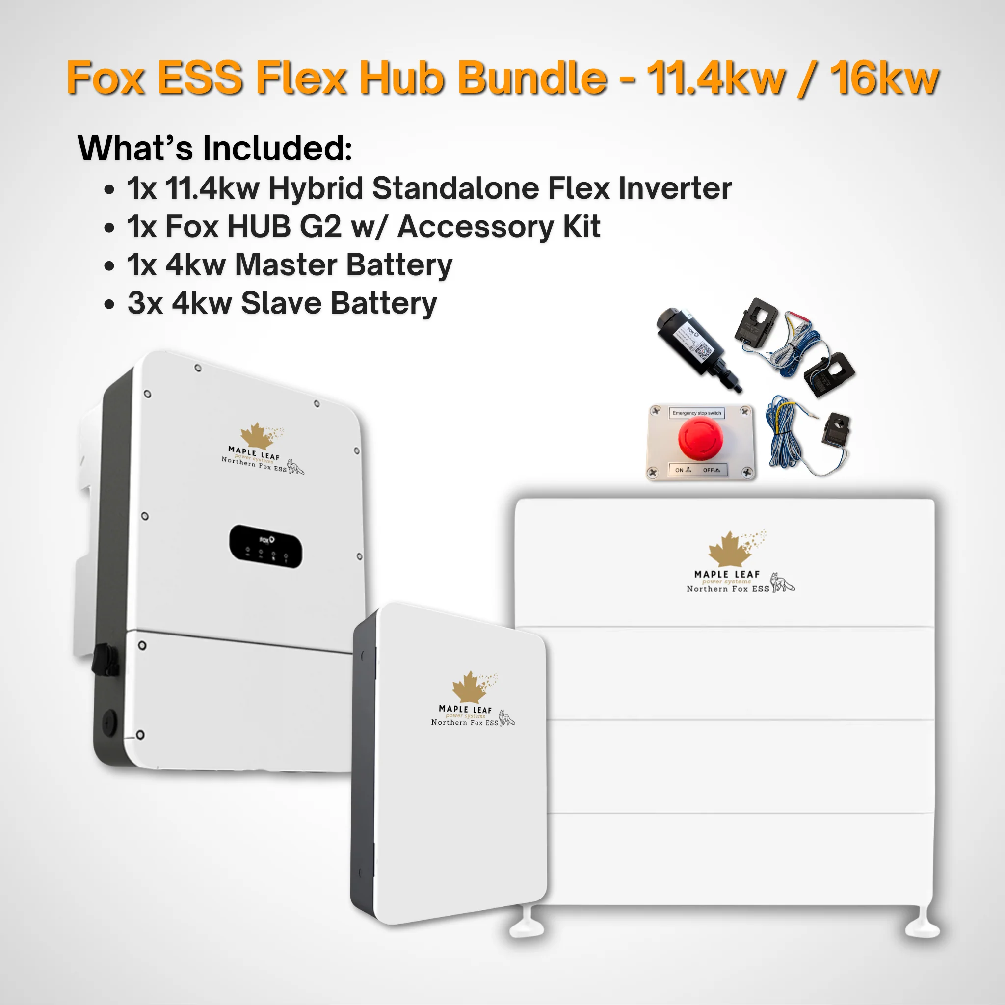 Maple Leaf Northern Fox FLEX Hybrid Solar Inverter & Modular Battery Kits | 9.6kW or 11.4kW Inverter | 8kW to 28kW Expandable Energy Storage System | Optional Fox ESS Hub G2 Smart Energy Management - Image 38