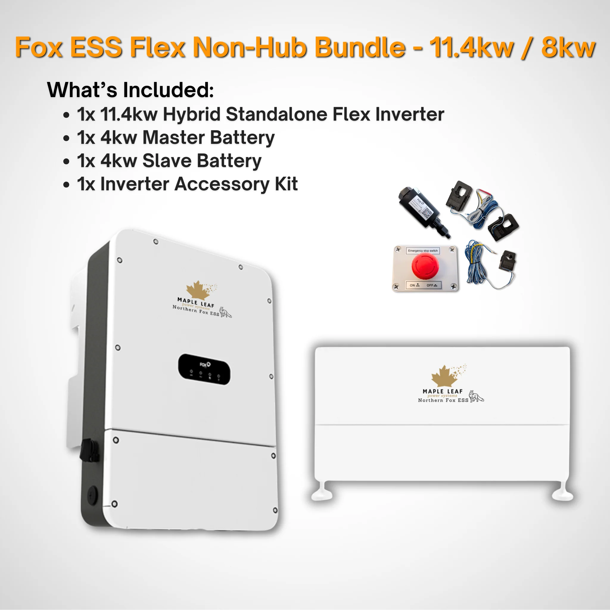 Maple Leaf Northern Fox FLEX Hybrid Solar Inverter & Modular Battery Kits | 9.6kW or 11.4kW Inverter | 8kW to 28kW Expandable Energy Storage System | Optional Fox ESS Hub G2 Smart Energy Management - Image 42