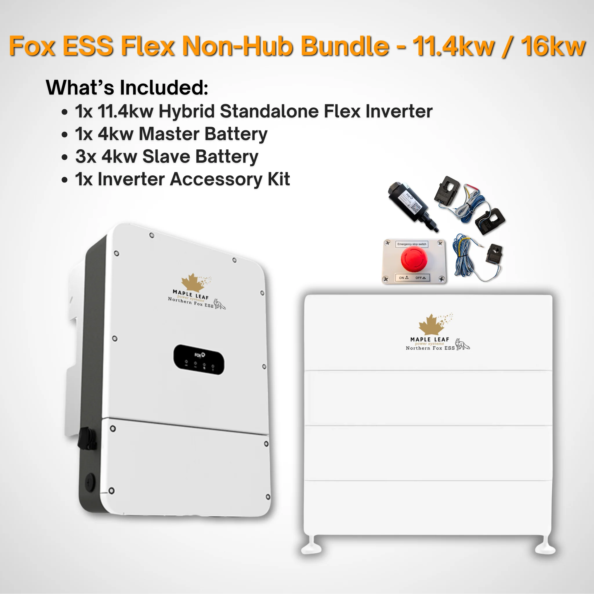 Maple Leaf Northern Fox FLEX Hybrid Solar Inverter & Modular Battery Kits | 9.6kW or 11.4kW Inverter | 8kW to 28kW Expandable Energy Storage System | Optional Fox ESS Hub G2 Smart Energy Management - Image 44