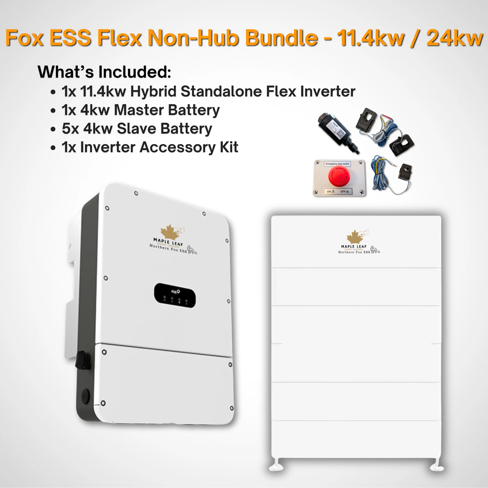 Maple Leaf Northern Fox FLEX Hybrid Solar Inverter & Modular Battery Kits | 9.6kW or 11.4kW Inverter | 8kW to 28kW Expandable Energy Storage System | Optional Fox ESS Hub G2 Smart Energy Management - Image 46