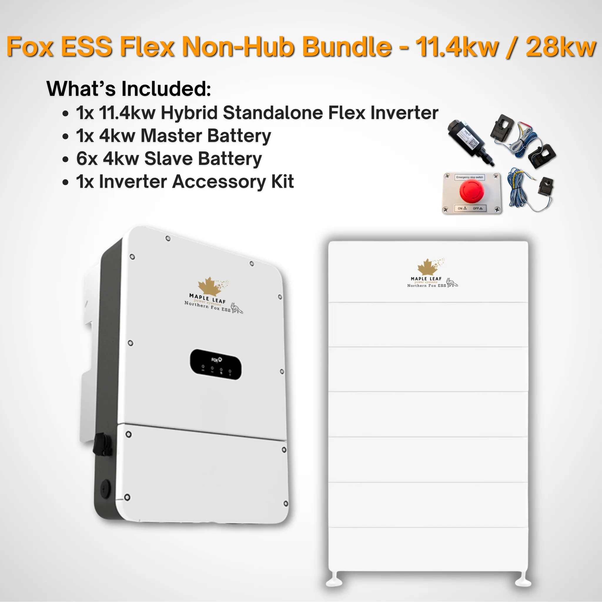 Maple Leaf Northern Fox FLEX Hybrid Solar Inverter & Modular Battery Kits | 9.6kW or 11.4kW Inverter | 8kW to 28kW Expandable Energy Storage System | Optional Fox ESS Hub G2 Smart Energy Management - Image 47