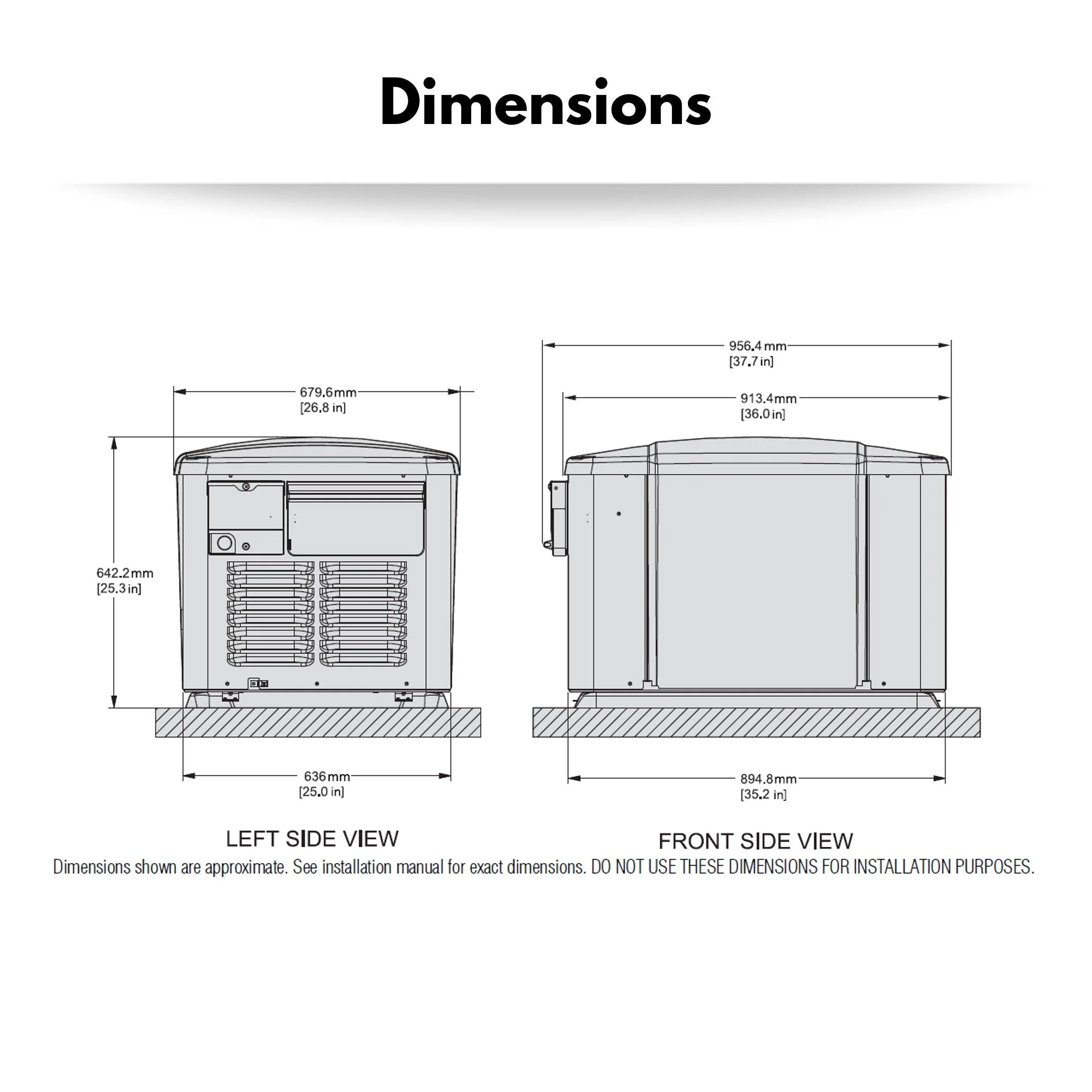 Generac 7.5 KW Air Cooled Standby Generator Steel Enclosure 8 Circuit - Image 3