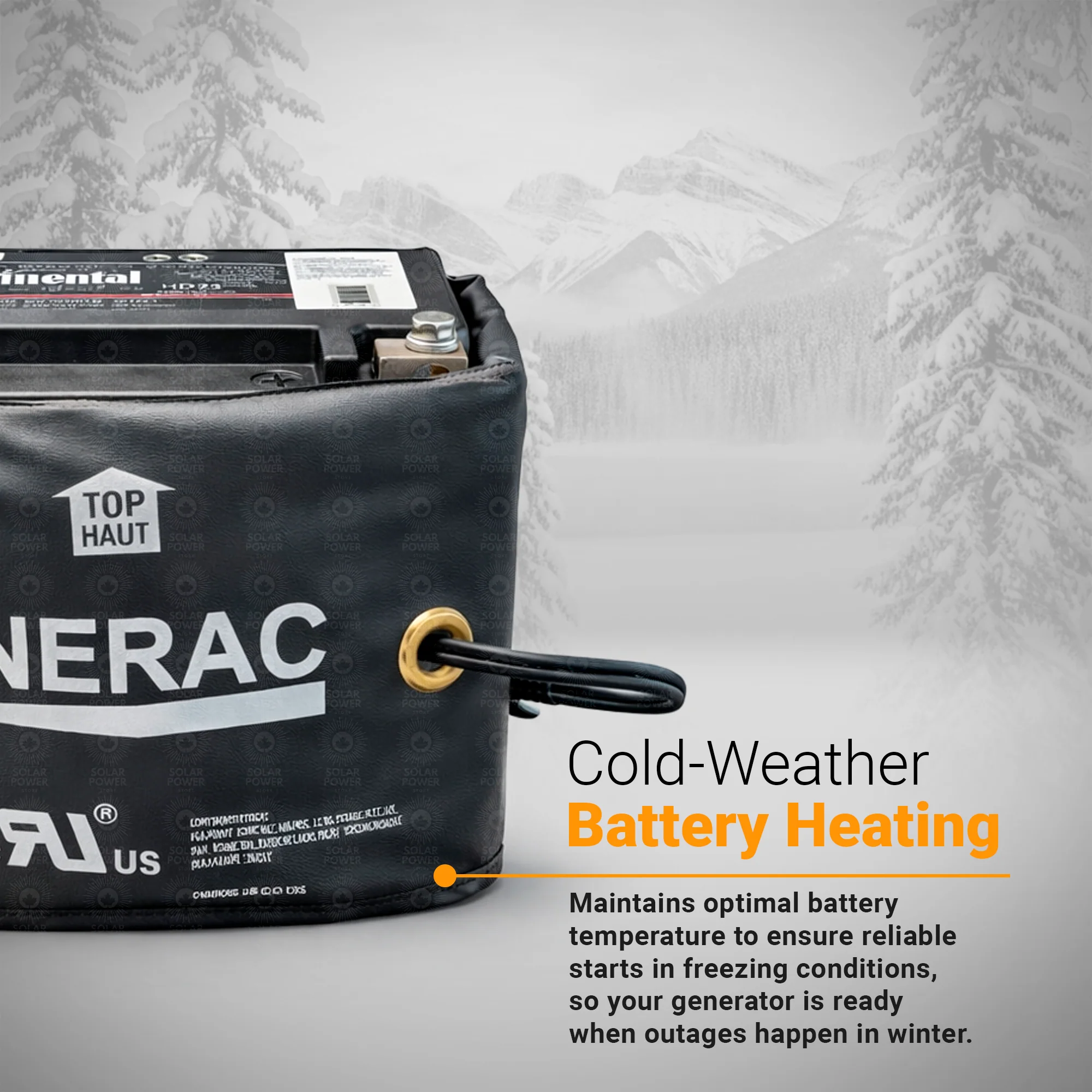 Generac 7211 Battery Heater Kit for 10–28kW Air-Cooled Generators | Cold Weather Starting Protection & Extended Battery Life - Image 3