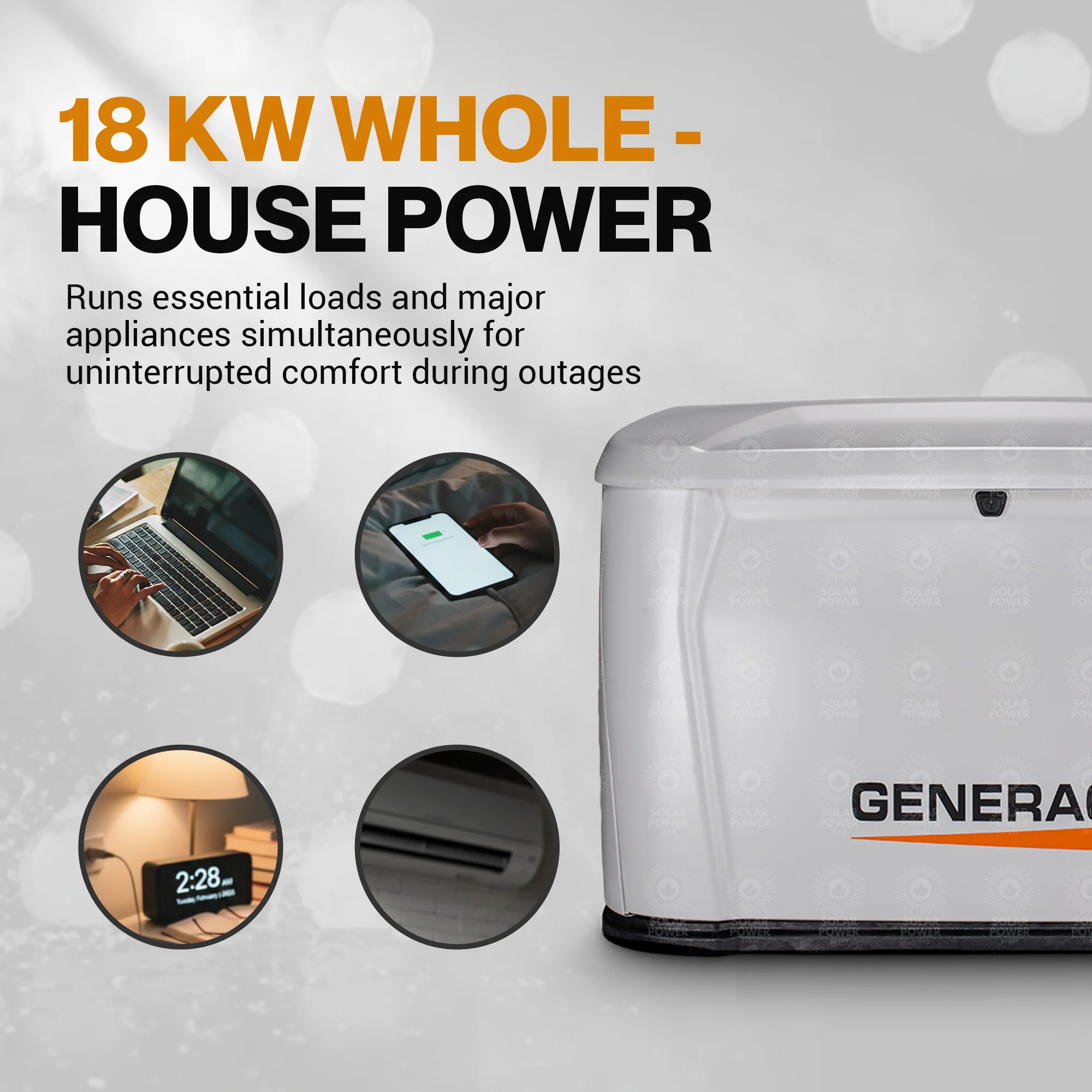 Generac 7259 18kW / 17kW Next-Gen Air-Cooled Standby Generator | Whole-House Automatic Backup Power with Wi-Fi and Aluminum Enclosure | 5 Year Warranty - Image 3