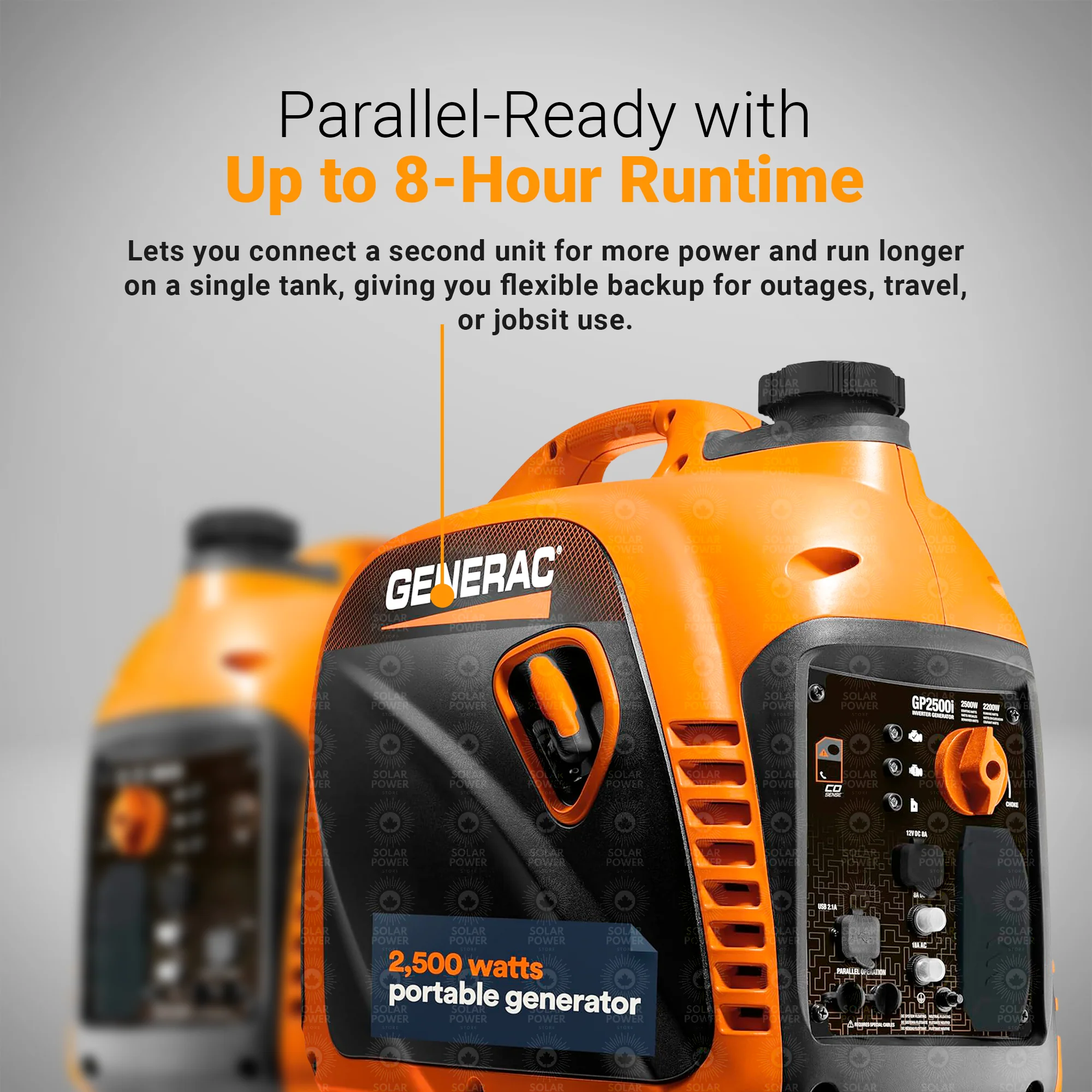 Generac 8251 GP2500i COsense Portable Generator | 2500W | Home Backup, Off-Grid, RV, Camping, Marine, Jobsite - Image 6