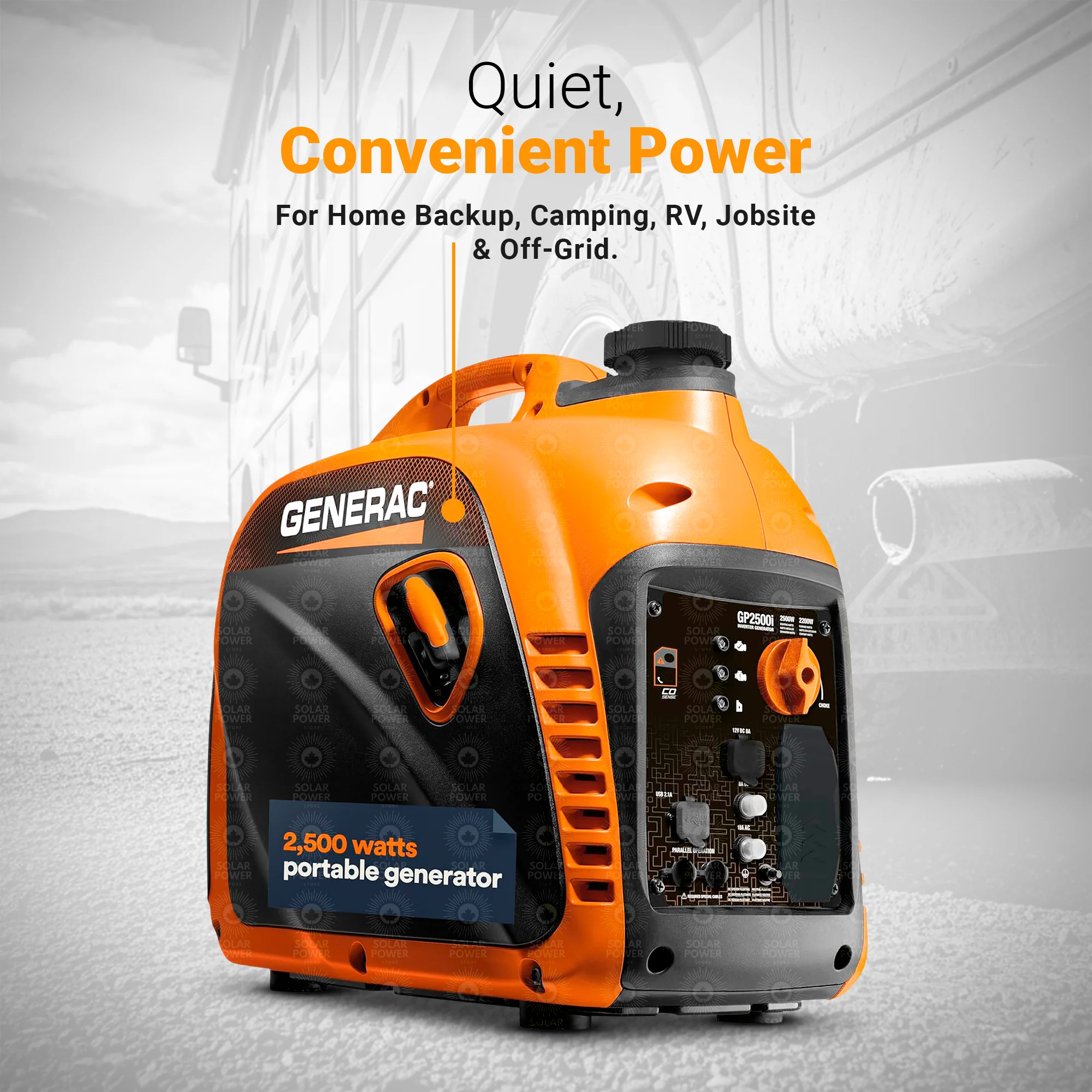 Generac 8251 GP2500i COsense Portable Generator | 2500W | Home Backup, Off-Grid, RV, Camping, Marine, Jobsite - Image 7