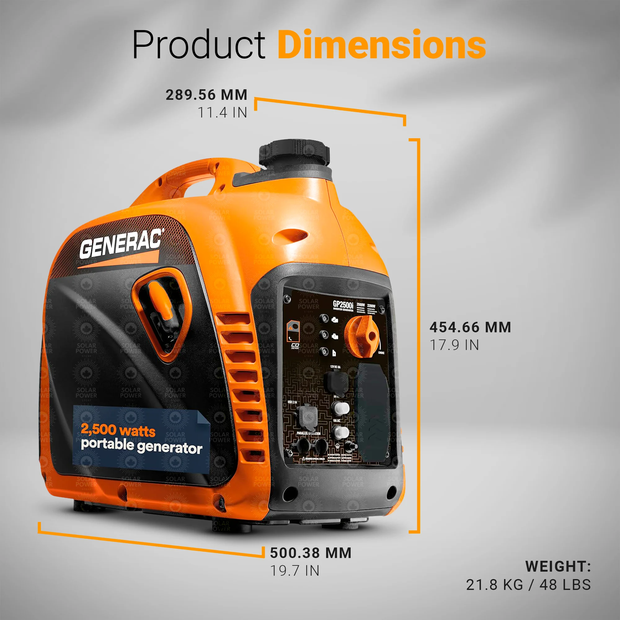 Generac 8251 GP2500i COsense Portable Generator | 2500W | Home Backup, Off-Grid, RV, Camping, Marine, Jobsite - Image 9