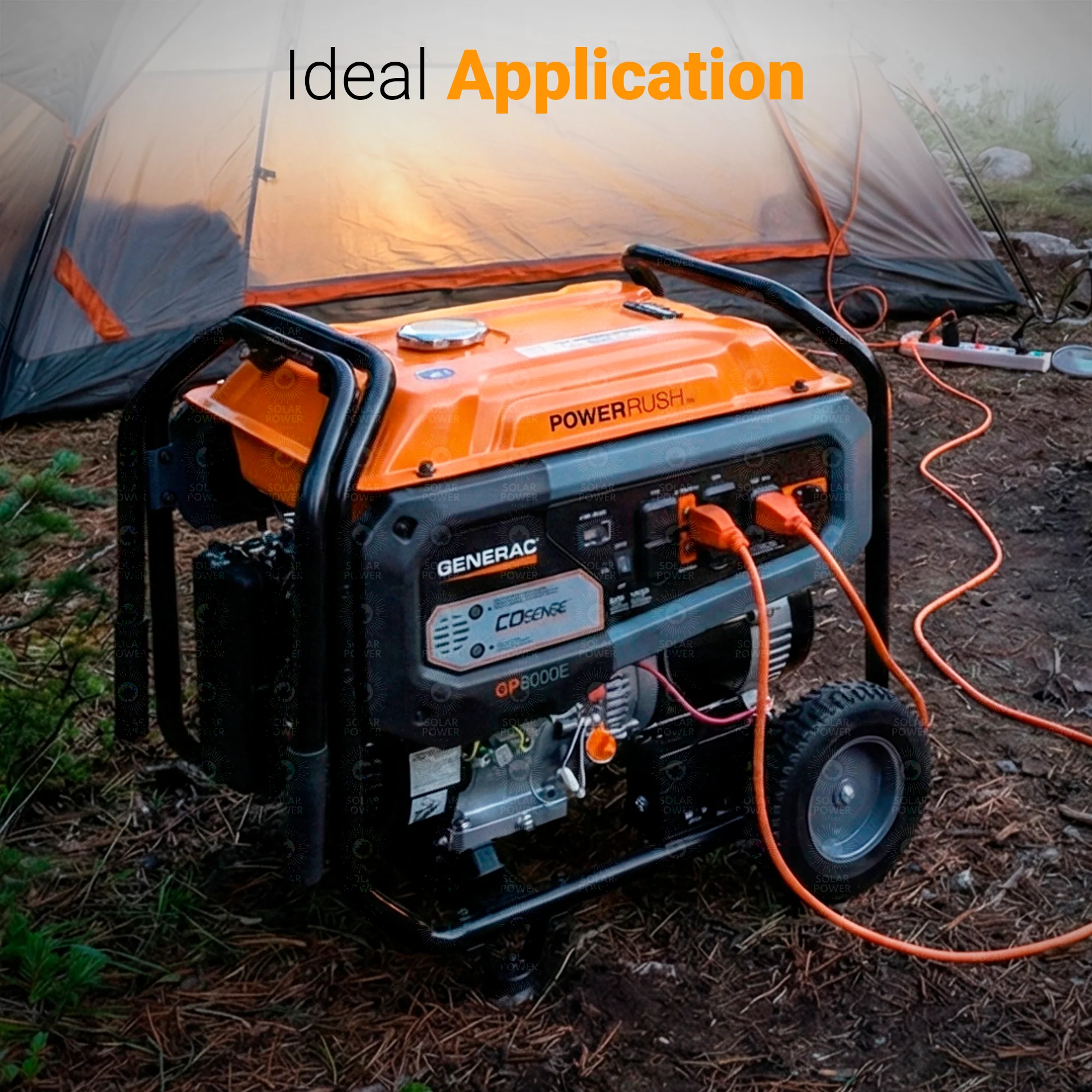 Generac GP8000E Portable Generator | 8000W High-Efficiency Backup Generator | Electric Start and COSense CO Protection | CSA Certified - Image 9