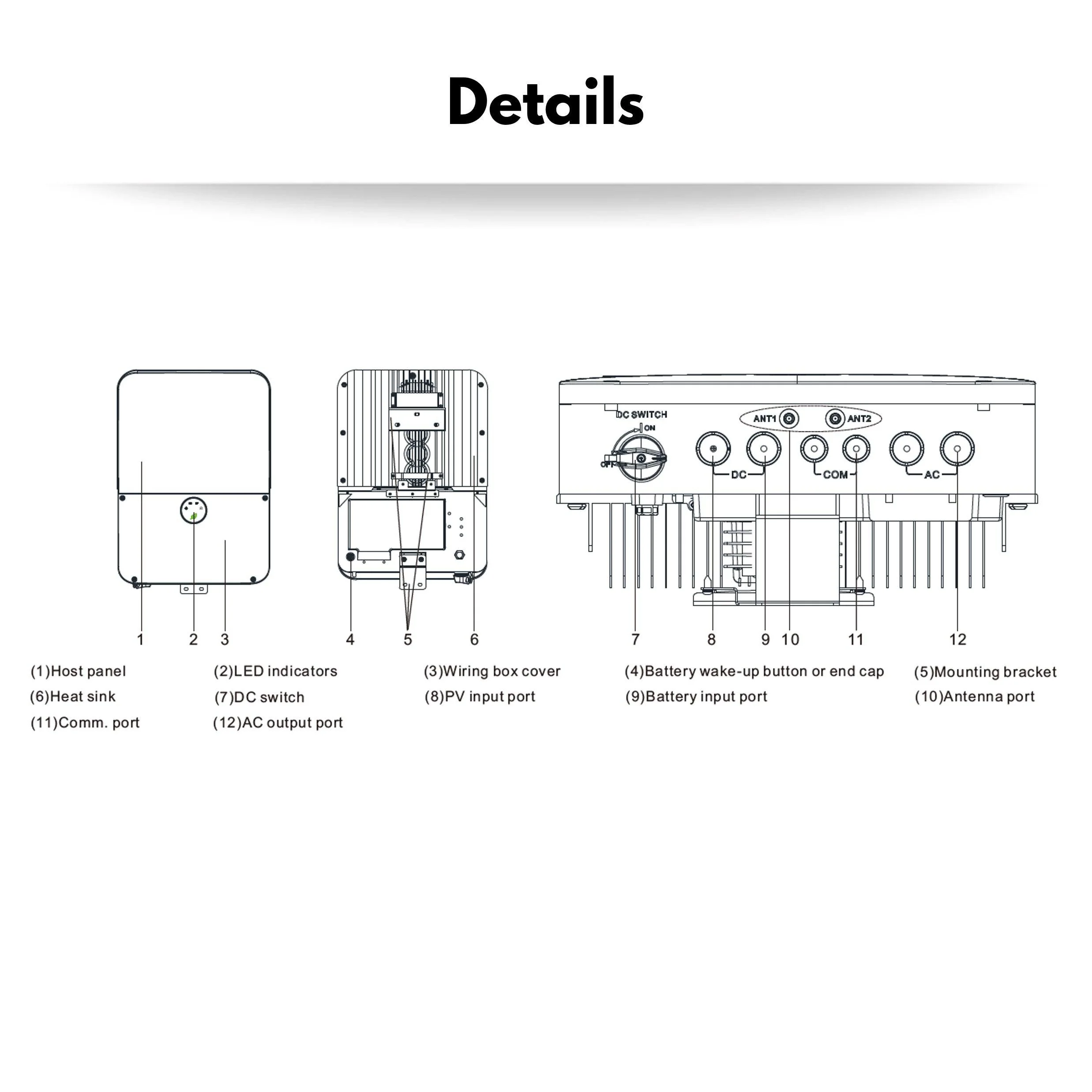 Growatt MIN 10.0kW - Single Phase Storage Hybrid Inverter | MIN 10000TL-XH US (WIFI/LAN+TIGO) - Image 5