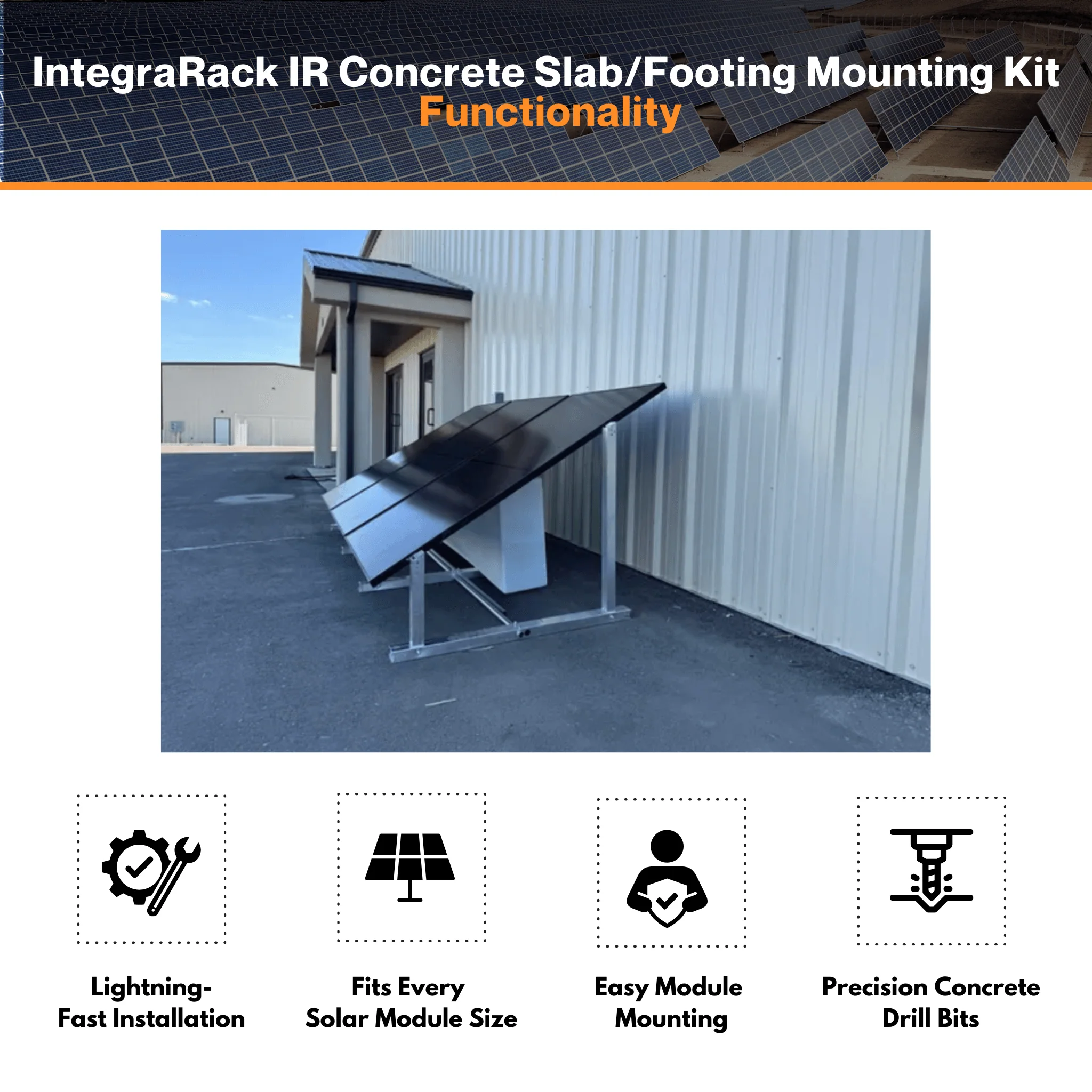 IntegraRack IR Concrete Slab/Footing Mounting Kit - High-Strength Concrete Anchor Bolts | W/ Precision Concrete Drill Bits - Image 3
