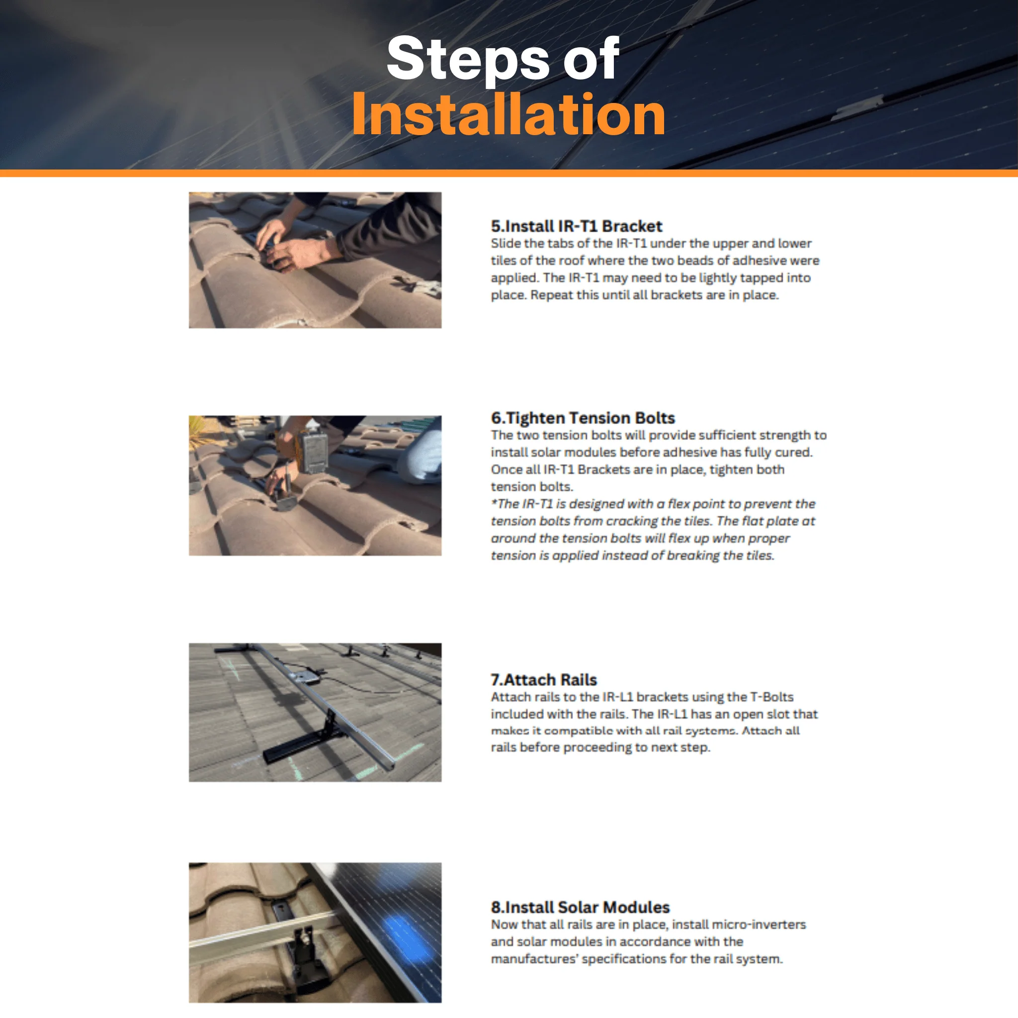 IntegraRack IR-T1 No Penetration TileBallast™ Mountng System - Test-Proven Durability | Universal Rail System Compatibility | UL 2703 Certified - Image 7