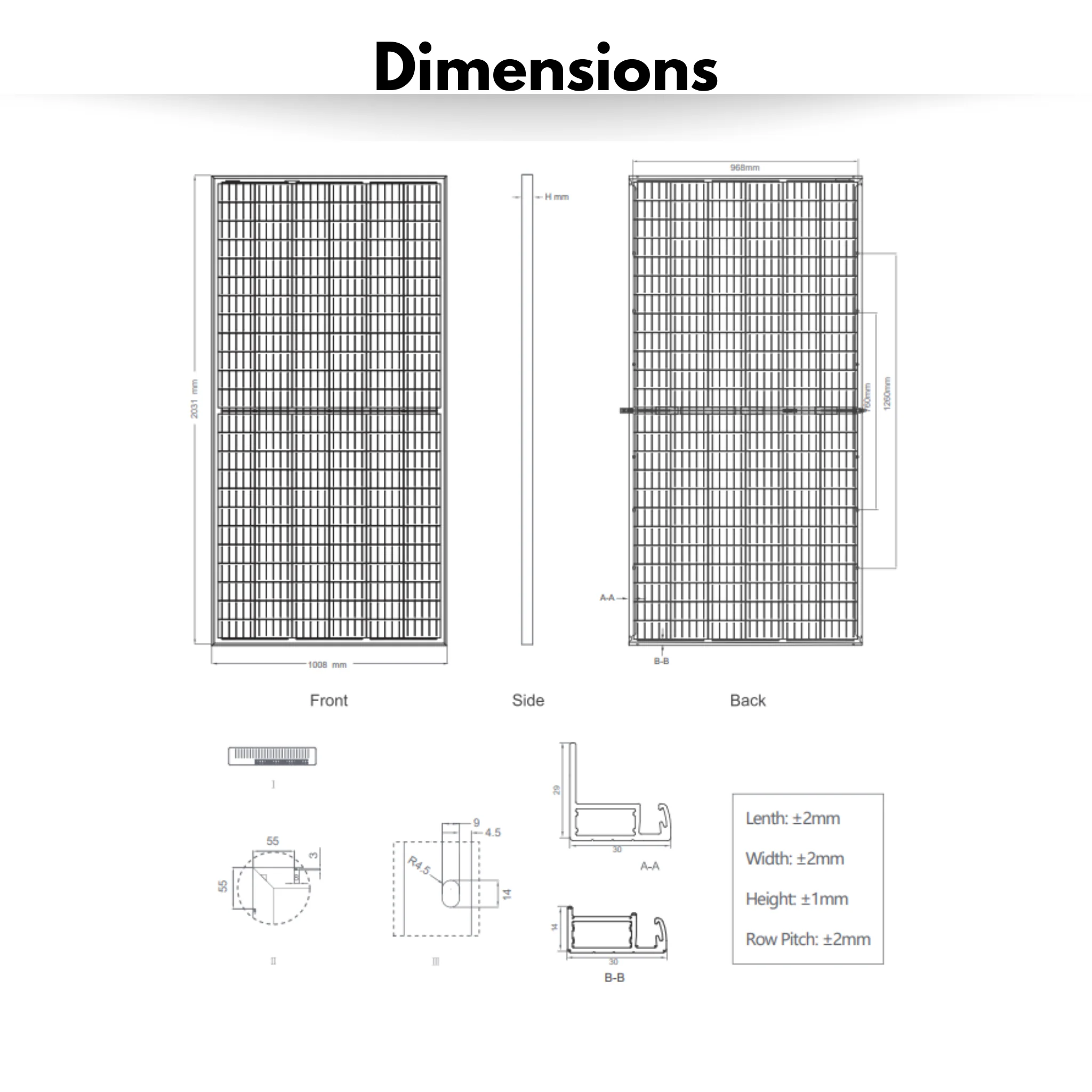 Jinko 405W Bifacial - JKM405M-72HL-TV - Image 3
