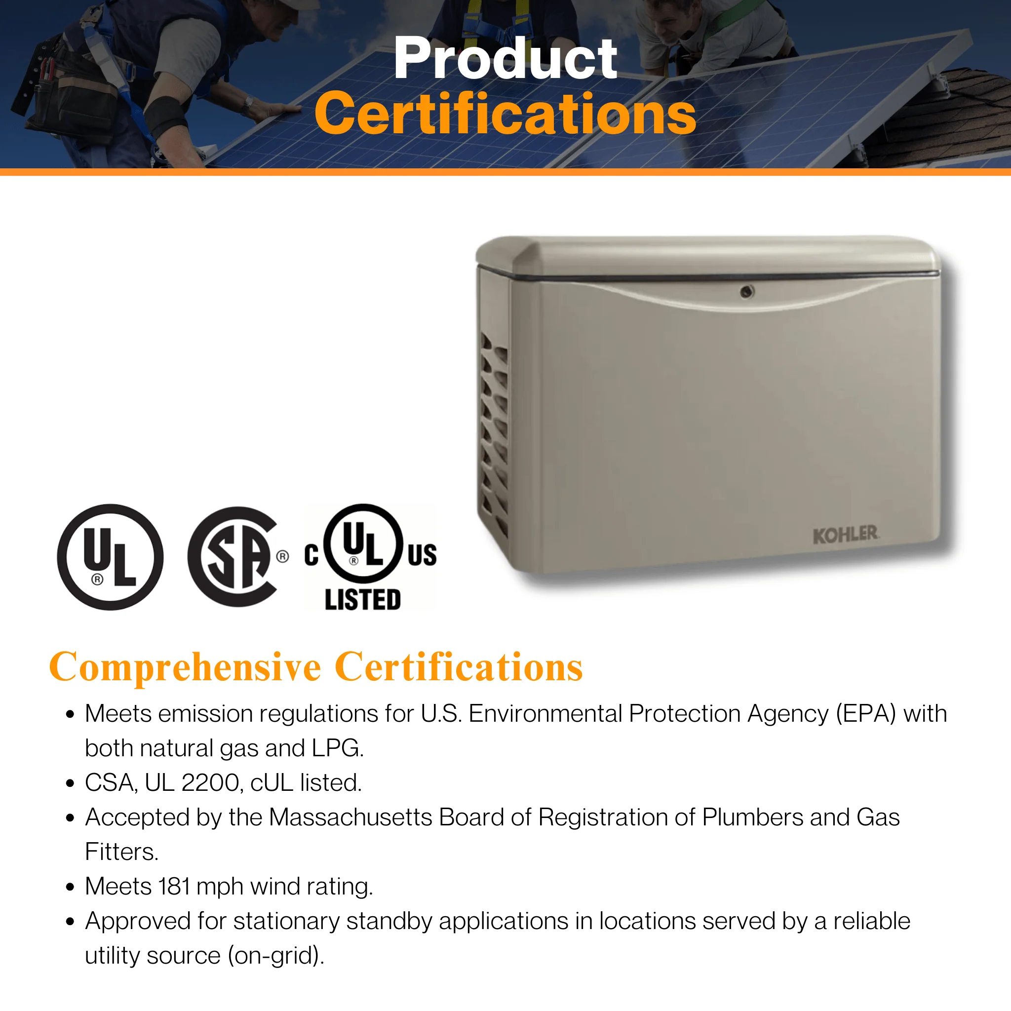 Kohler 14 KW Generator - W/ Aluminum Enclosure | EPA Certified Fuel System | Critical Silencer | RDC2 Generator Set / ATS Controller | CSA, cUL, and UL 2200 Certified - Image 11