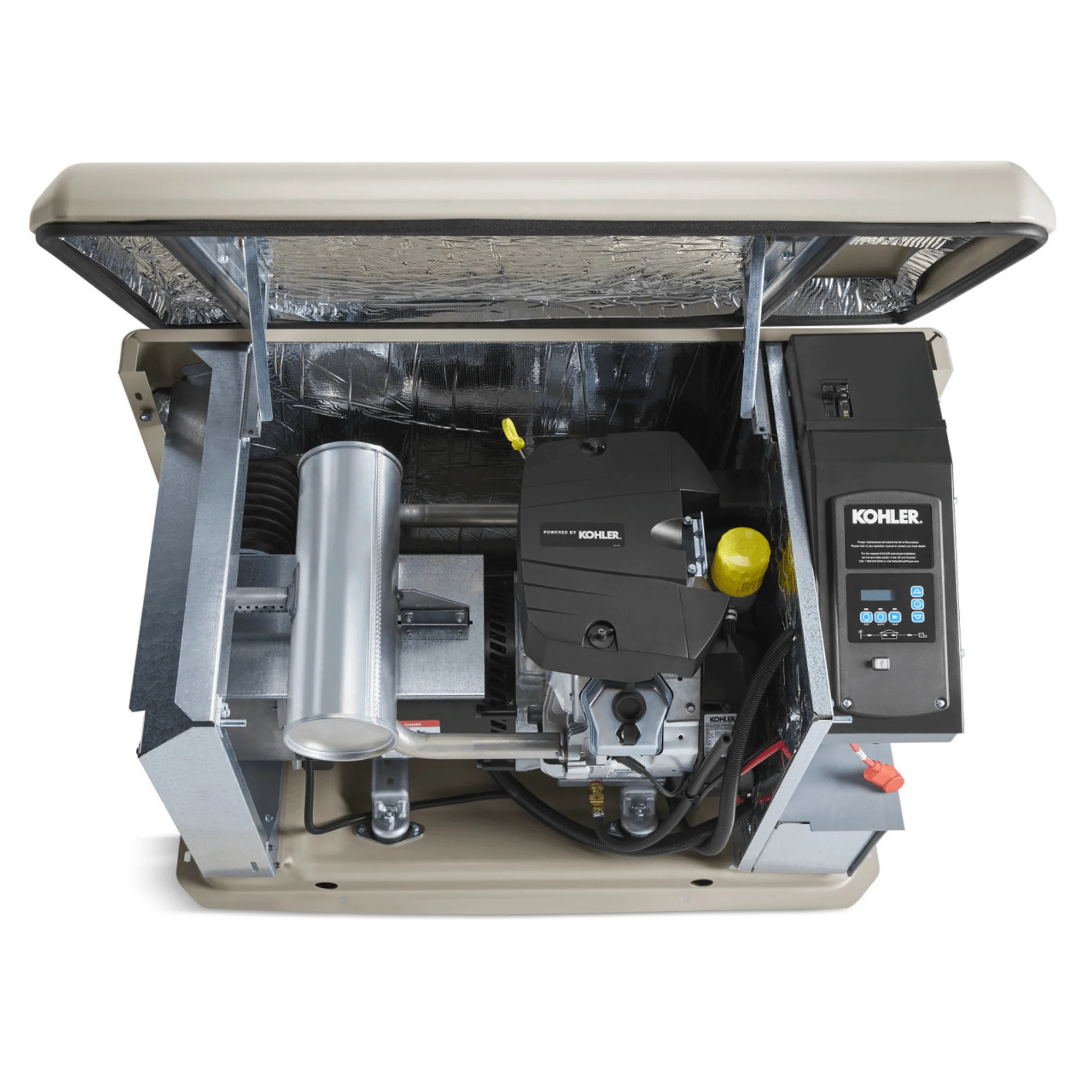 Kohler 14 KW Generator - W/ Aluminum Enclosure | EPA Certified Fuel System | Critical Silencer | RDC2 Generator Set / ATS Controller | CSA, cUL, and UL 2200 Certified - Image 3