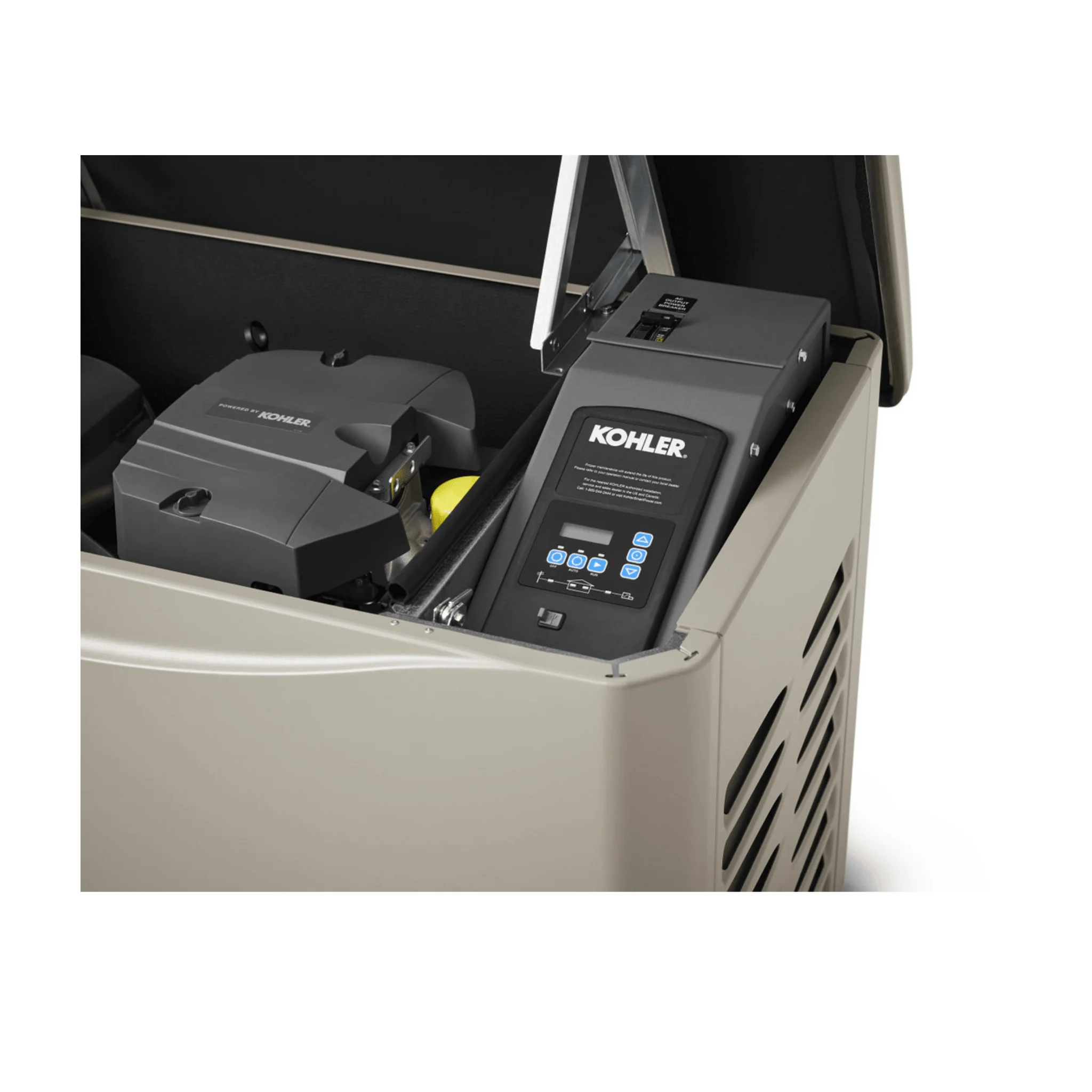 Kohler 14 KW Generator - W/ Aluminum Enclosure | EPA Certified Fuel System | Critical Silencer | RDC2 Generator Set / ATS Controller | CSA, cUL, and UL 2200 Certified - Image 4