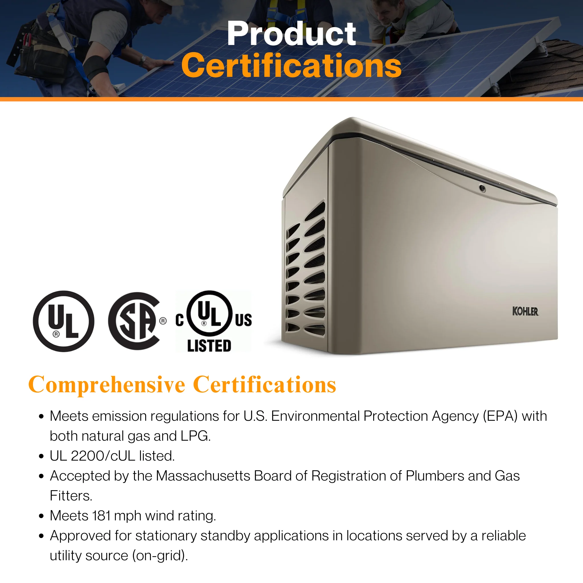Kohler 20 KW Generator - W/ Aluminum Enclosure | EPA Certified Fuel System | Critical Silencer | RDC2 Generator Set / ATS Controller | CSA, cUL, and UL 2200 Certified - Image 5