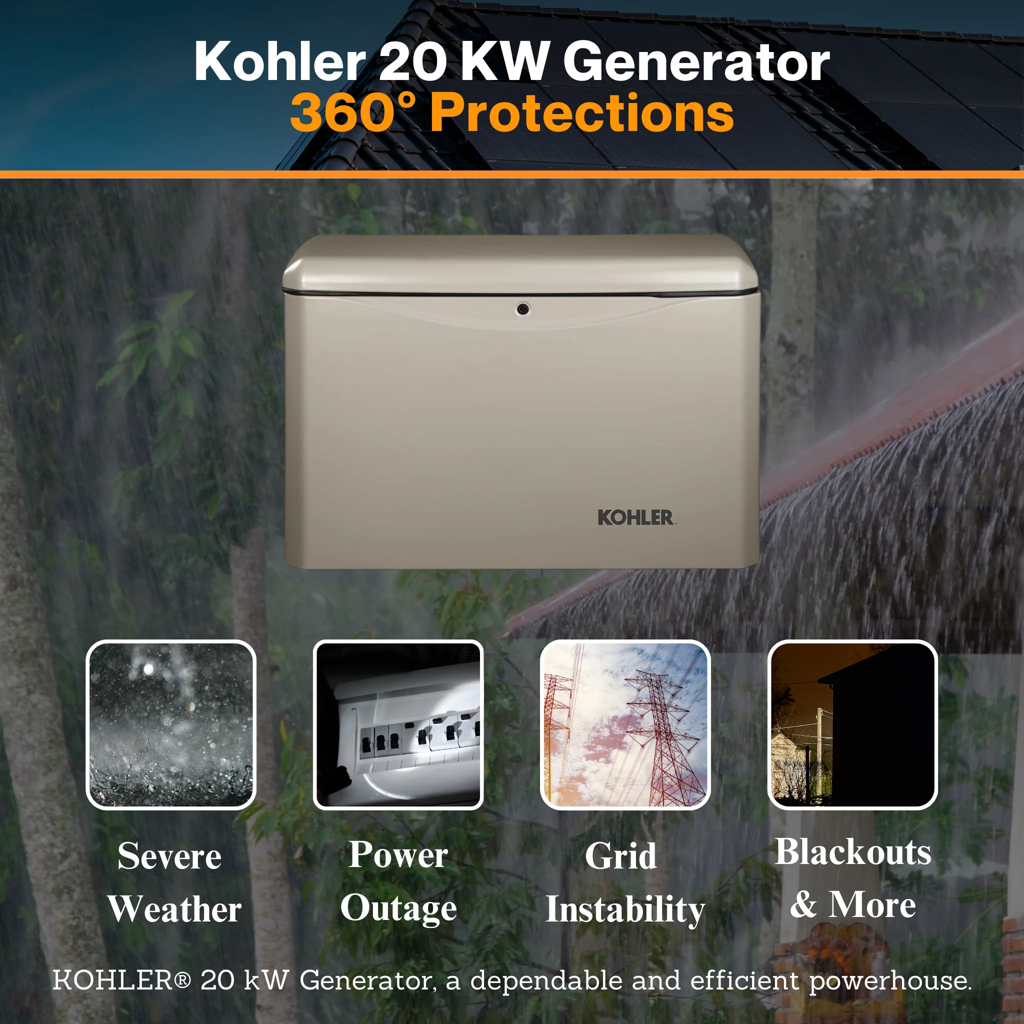 Kohler 20 KW Generator - W/ Aluminum Enclosure | EPA Certified Fuel System | Critical Silencer | RDC2 Generator Set / ATS Controller | CSA, cUL, and UL 2200 Certified - Image 7