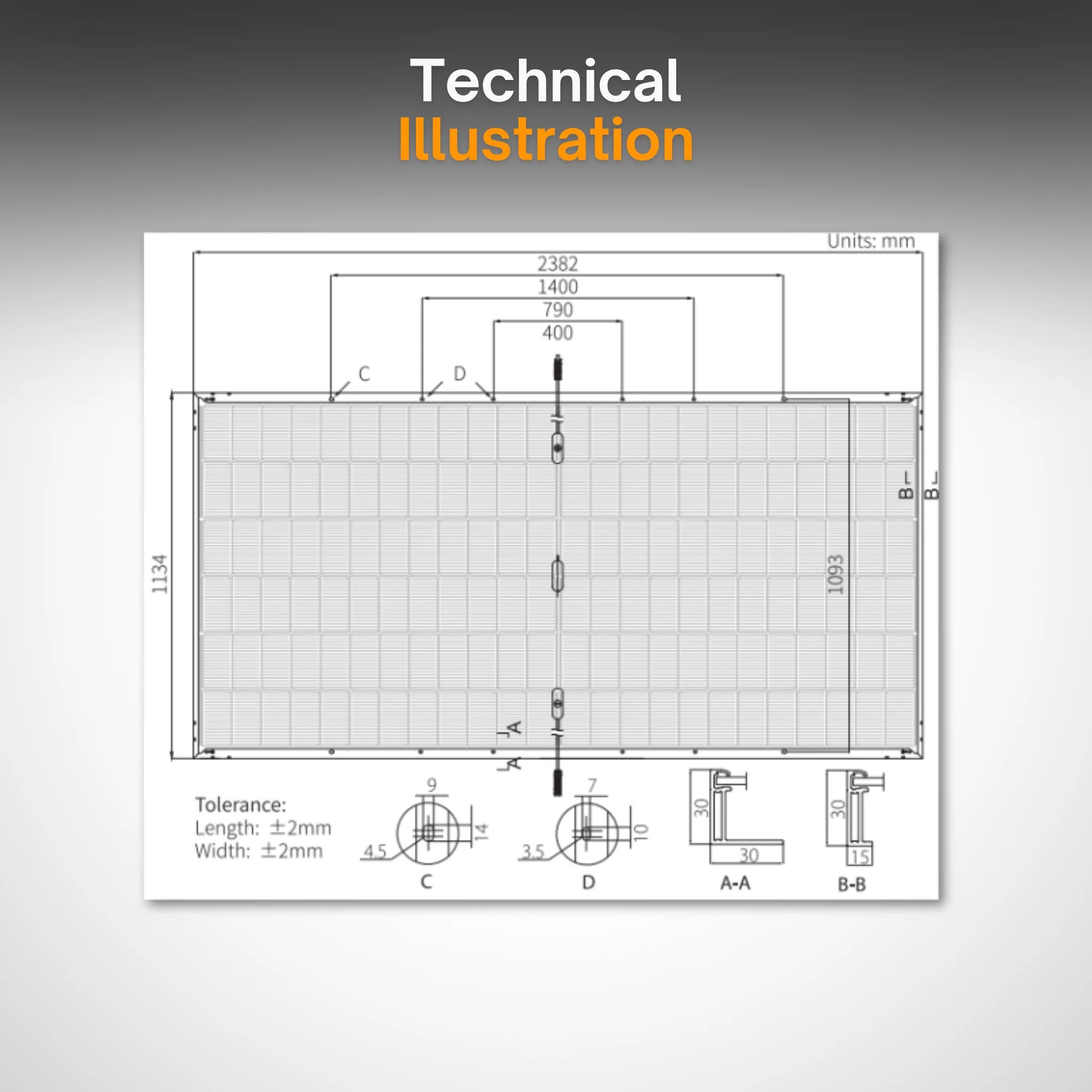 LONGi LR7-72HGD-610M 610W Bifacial, 1400mm cables (Topcon) - PALLET OF 36 - Image 7