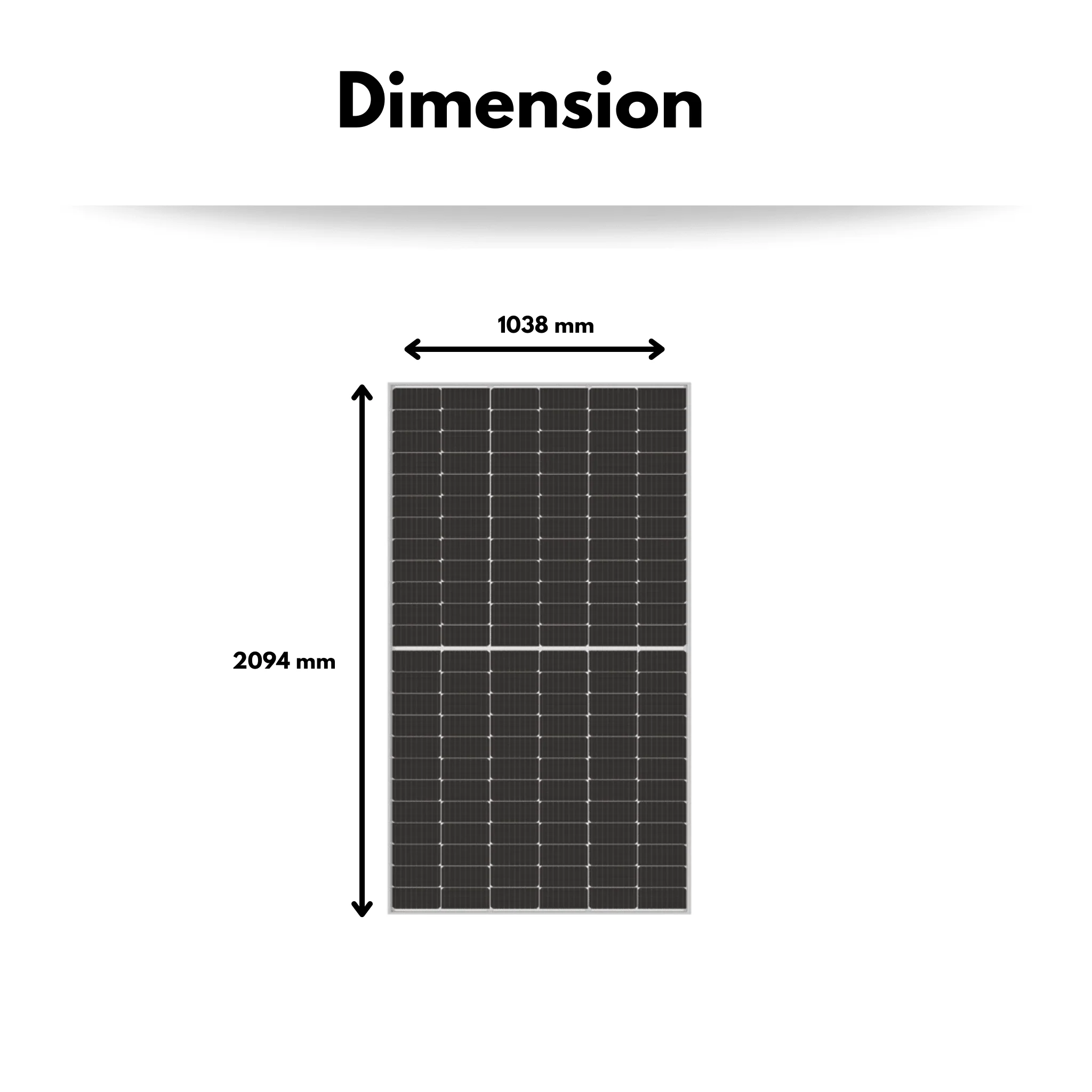 LONGi LR4-72HPH-450M - 450w Solar Mono-facial Panels - Image 3