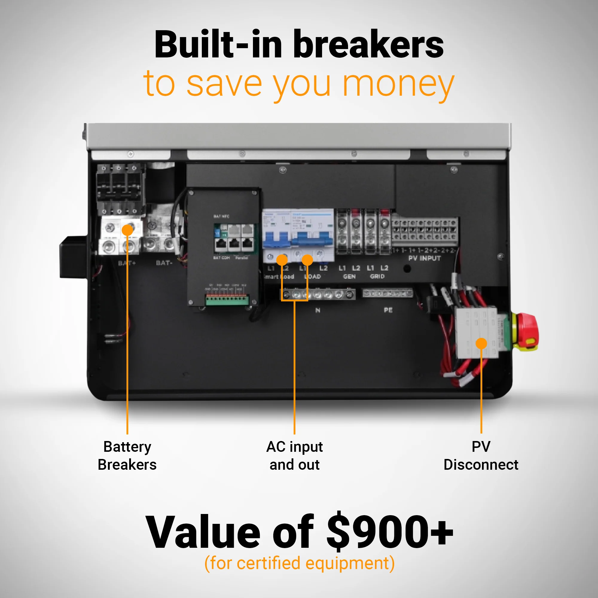 Luxpower SNA-US-12K Kit – 550W+ Tier-1 Class Bifacial Solar Panel | 48V 14.34kWh Moose Battery | Solar Power Kits for Home, Cabin & Off-Grid - Image 11