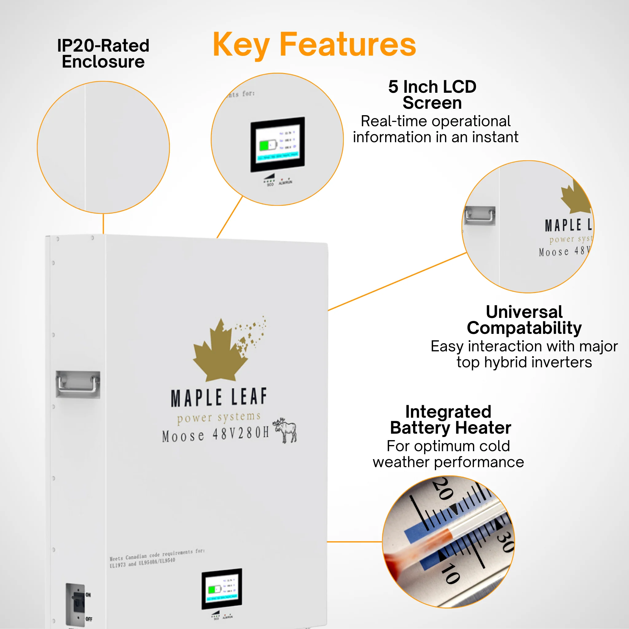 Luxpower SNA-US-12K Kit – 550W+ Tier-1 Class Bifacial Solar Panel | 48V 14.34kWh Moose Battery | Solar Power Kits for Home, Cabin & Off-Grid - Image 19