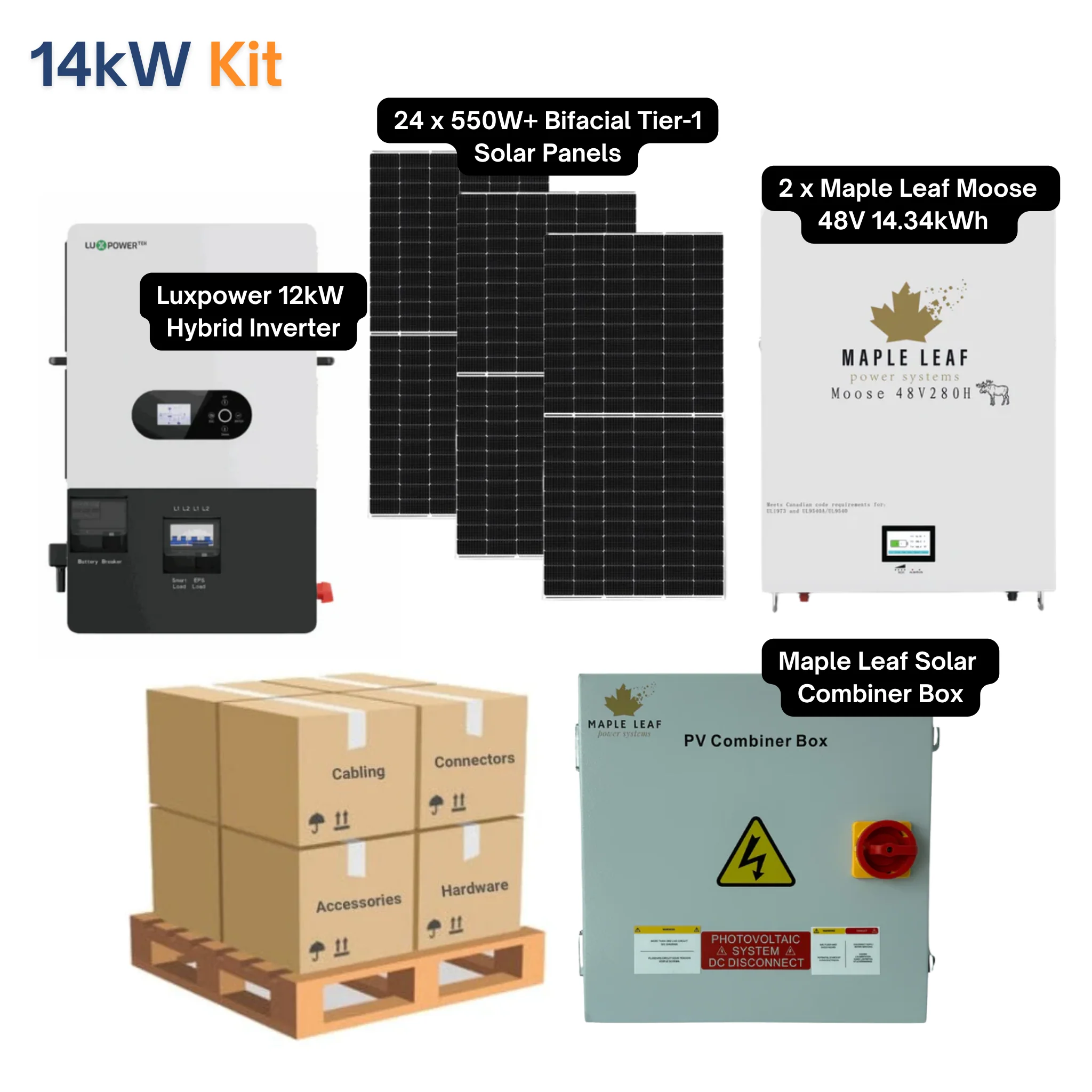 Luxpower SNA-US-12K Kit – 550W+ Tier-1 Class Bifacial Solar Panel | 48V 14.34kWh Moose Battery | Solar Power Kits for Home, Cabin & Off-Grid - Image 44