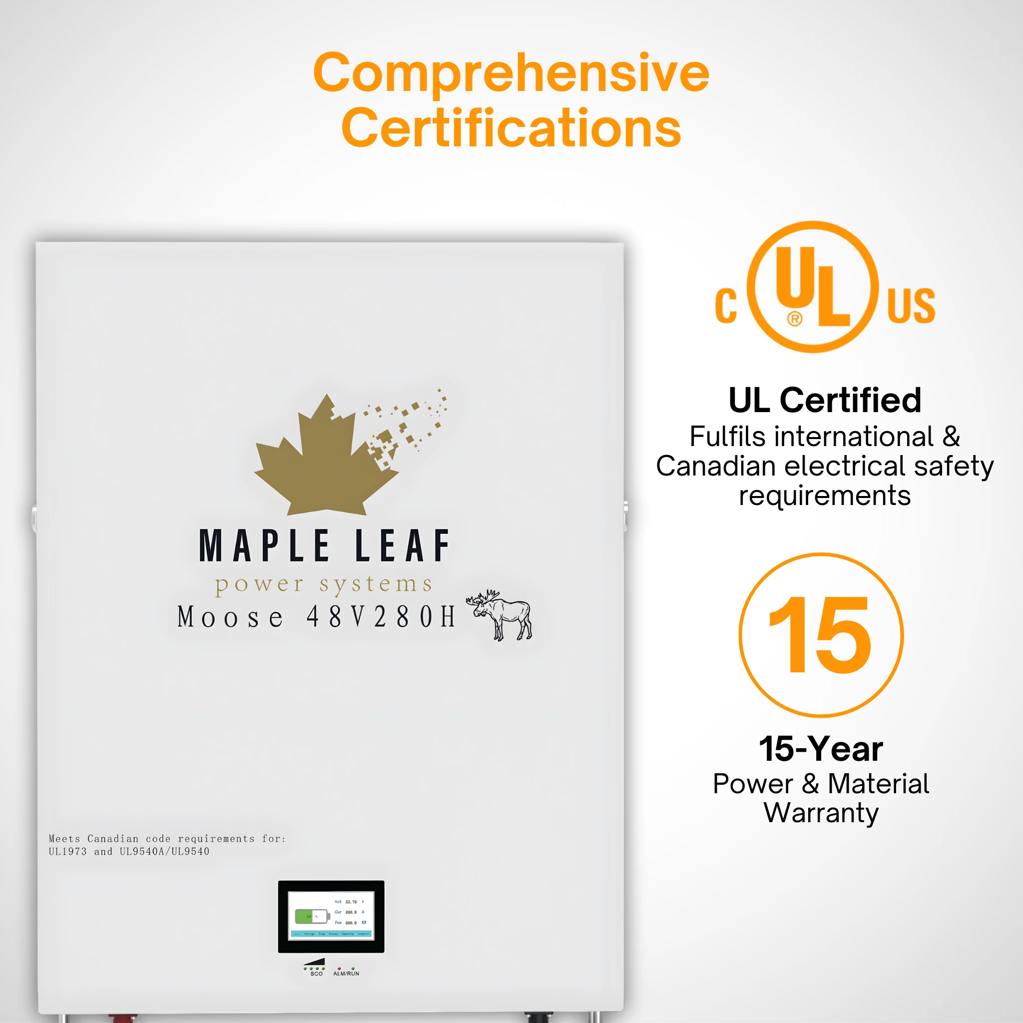 Luxpower LXP6K 6kW Inverter and Maple Leaf Moose Battery Bundles | 48V 280Ah LiFePO4 Battery and Hybrid Inverter Kits | UL9540 Certified | Wall or Floor Mount Options - Image 16
