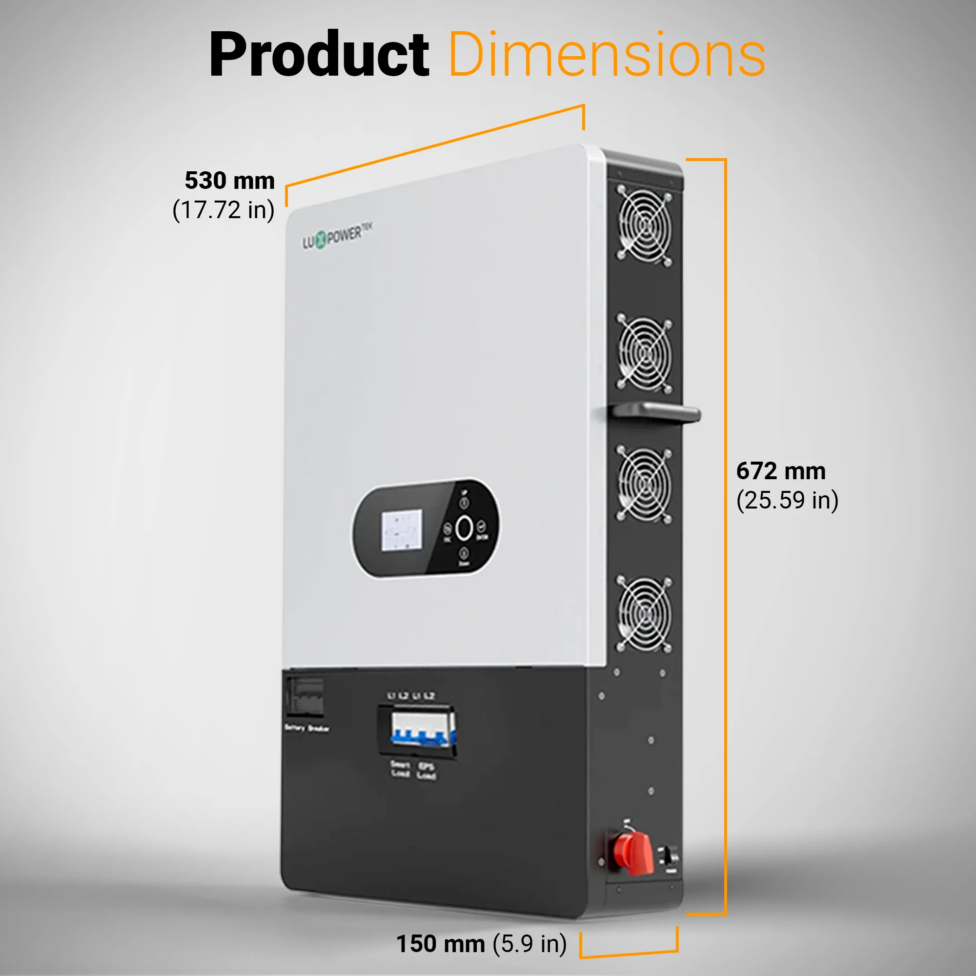 Luxpower SNA-US-15K Off-Grid Split Phase Hybrid Solar Inverter – 15000 Watts | 120/240 V Split Phase Output | Dual MPPT 24 kW PV Input | Lithium Battery & Generator Compatible | Smart WiFi Monitoring | Pure Sine Wave | UL and CSA Certified - Image 10