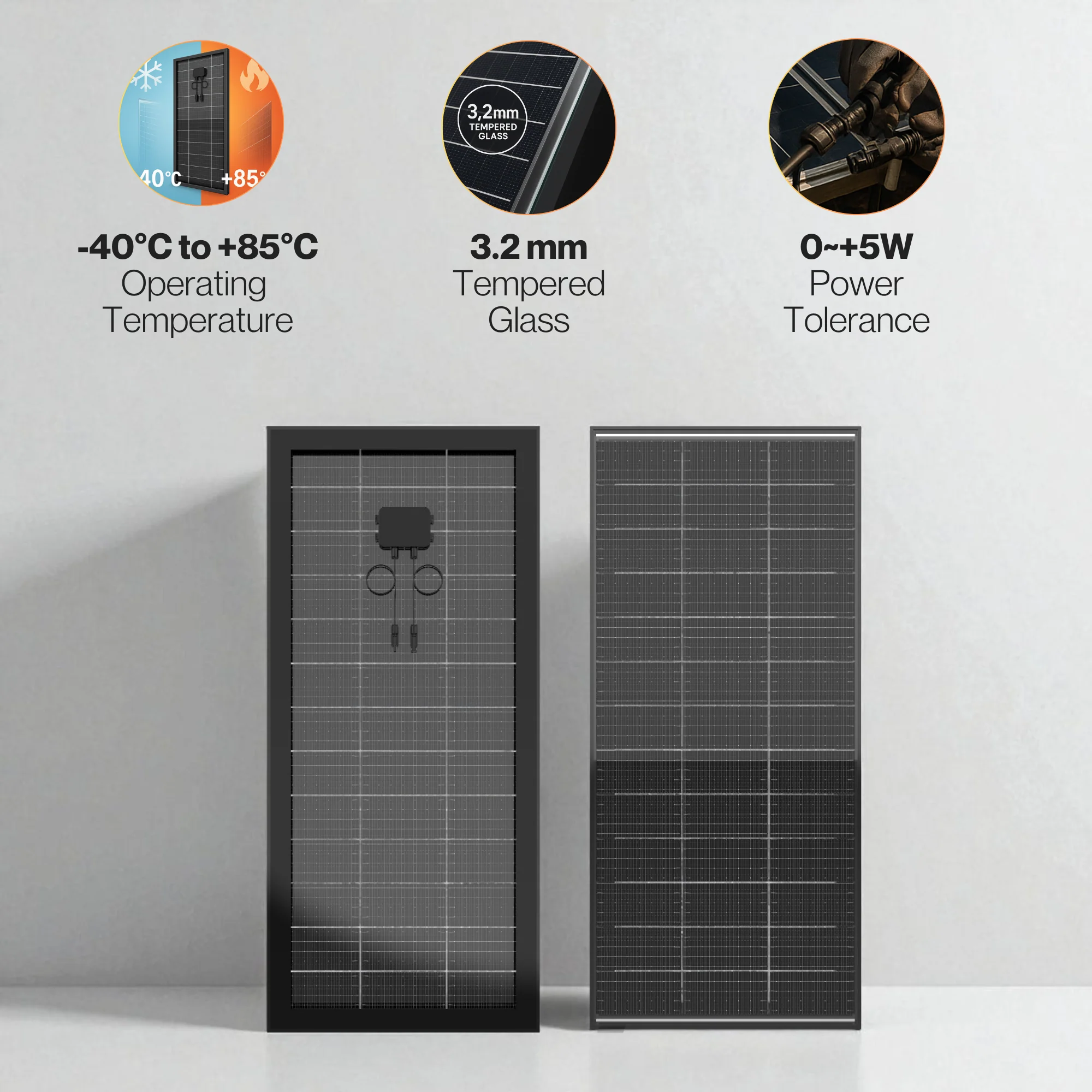 Maple Leaf 200W Bifacial Monocrystalline Solar Panel – High Efficiency, IP67, Tempered Glass | Premium Canadian-Engineered Monocrystalline Solar Panel With Bifacial Power Boost – Ideal for Residential, Commercial, and Off-Grid Applications - Image 3