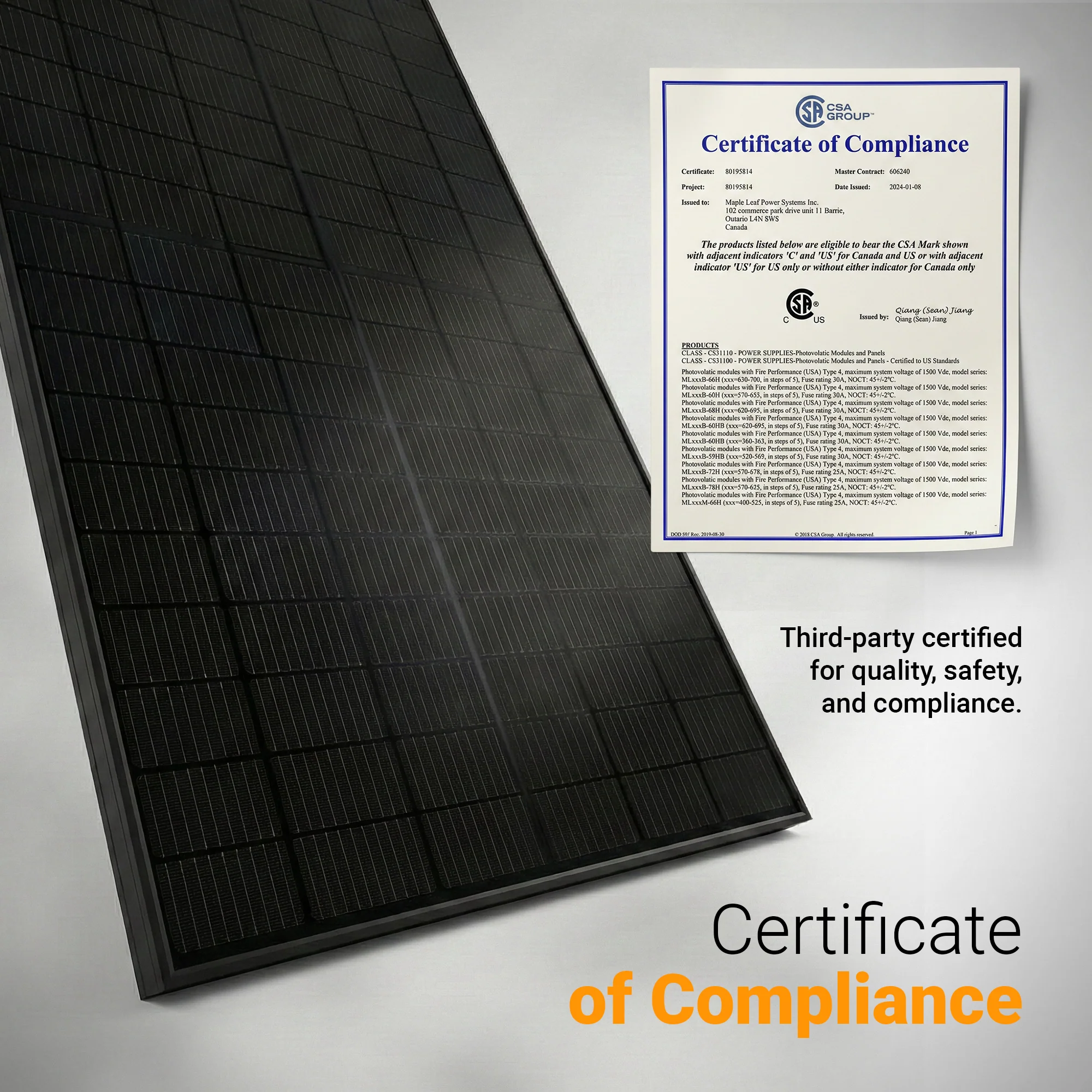 Maple Leaf 435W Bifacial N-Type TOPCon Solar Panel | Pallet of 36 | High-Efficiency 1500V PV Module | Glass-Glass Construction | 22%+ Efficiency | MC4 Compatible | 30-Year Warranty - Image 8