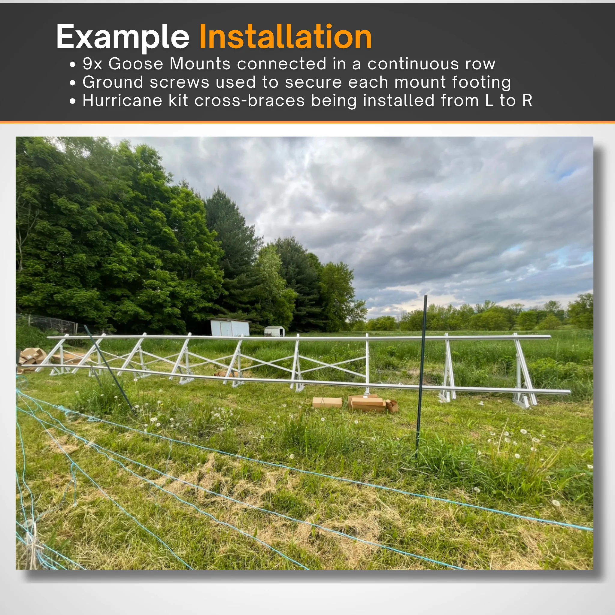 Maple Leaf Goose Ground Mount & 550W Solar Panel Bundles  | Flexible 4, 8, 16, 32 Panel Options - Image 14